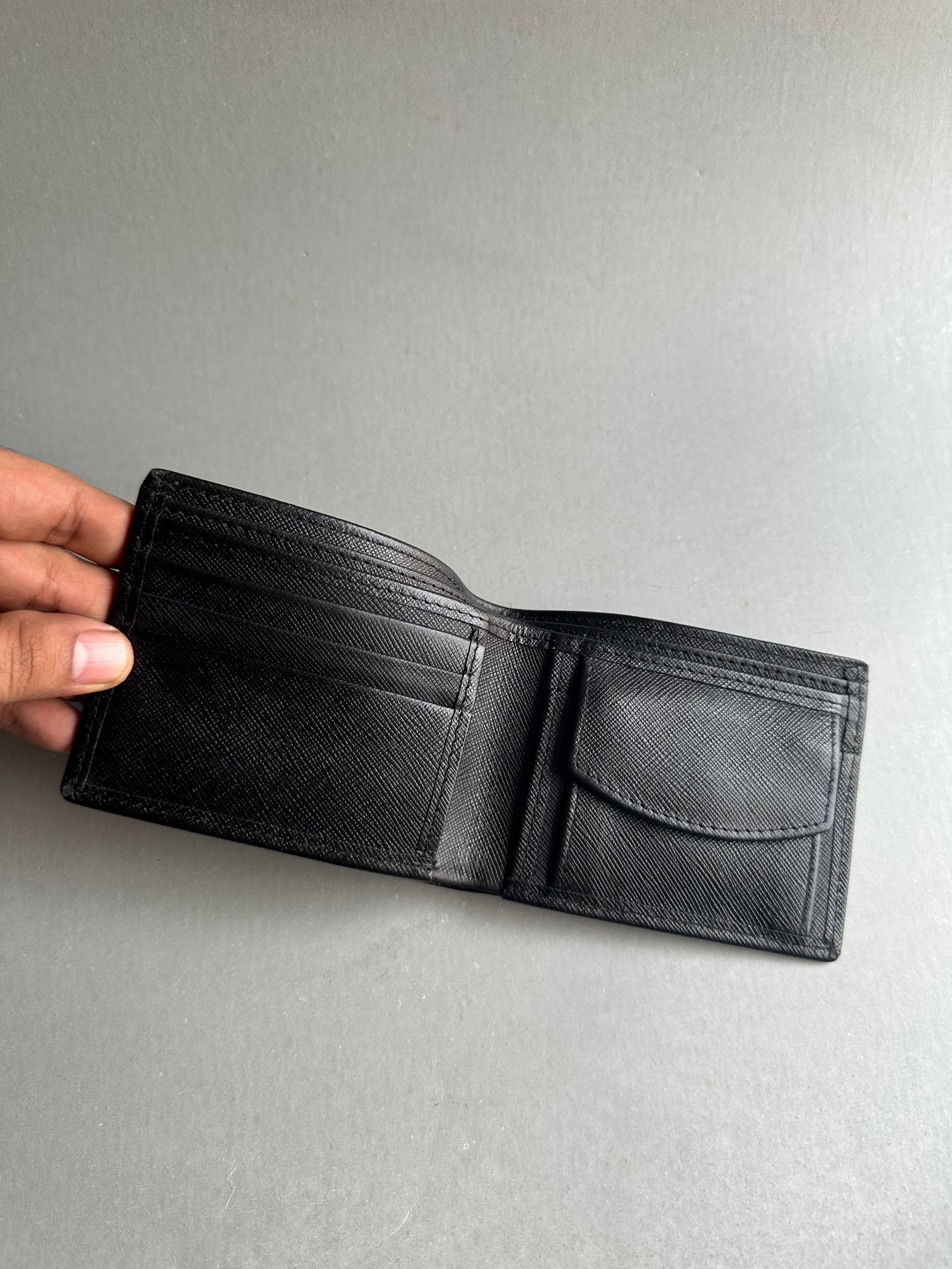 Saffiano Coin wallet - Black