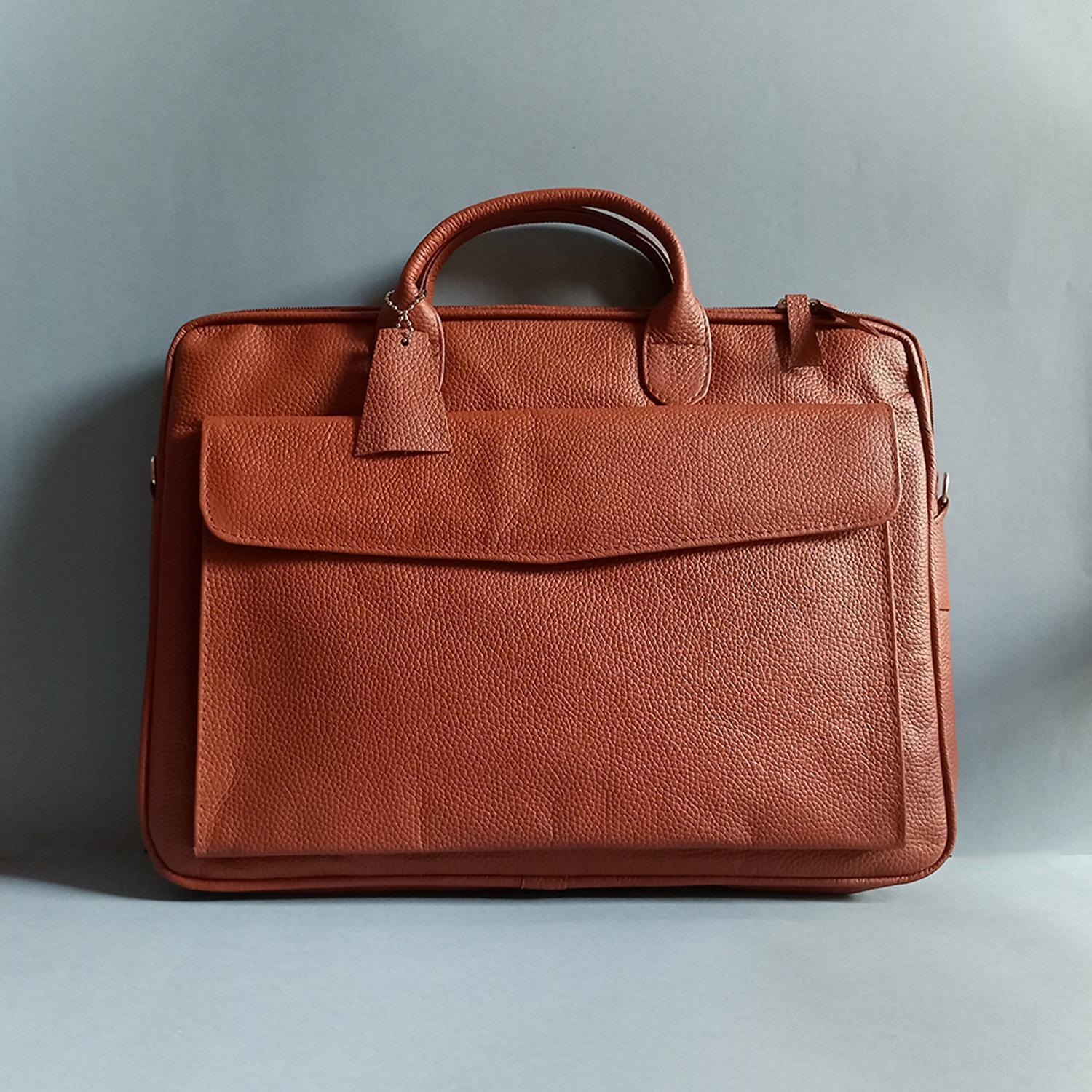 Mild Cow Leather Laptop Bag