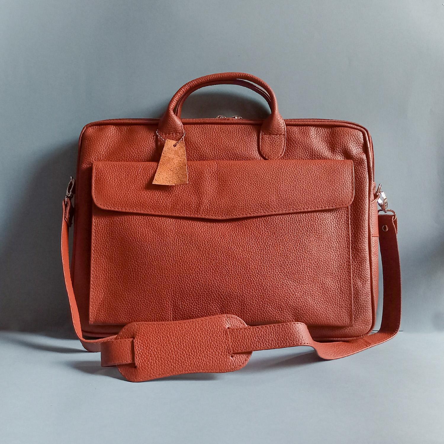 Slim Mild Grain Laptop Bag