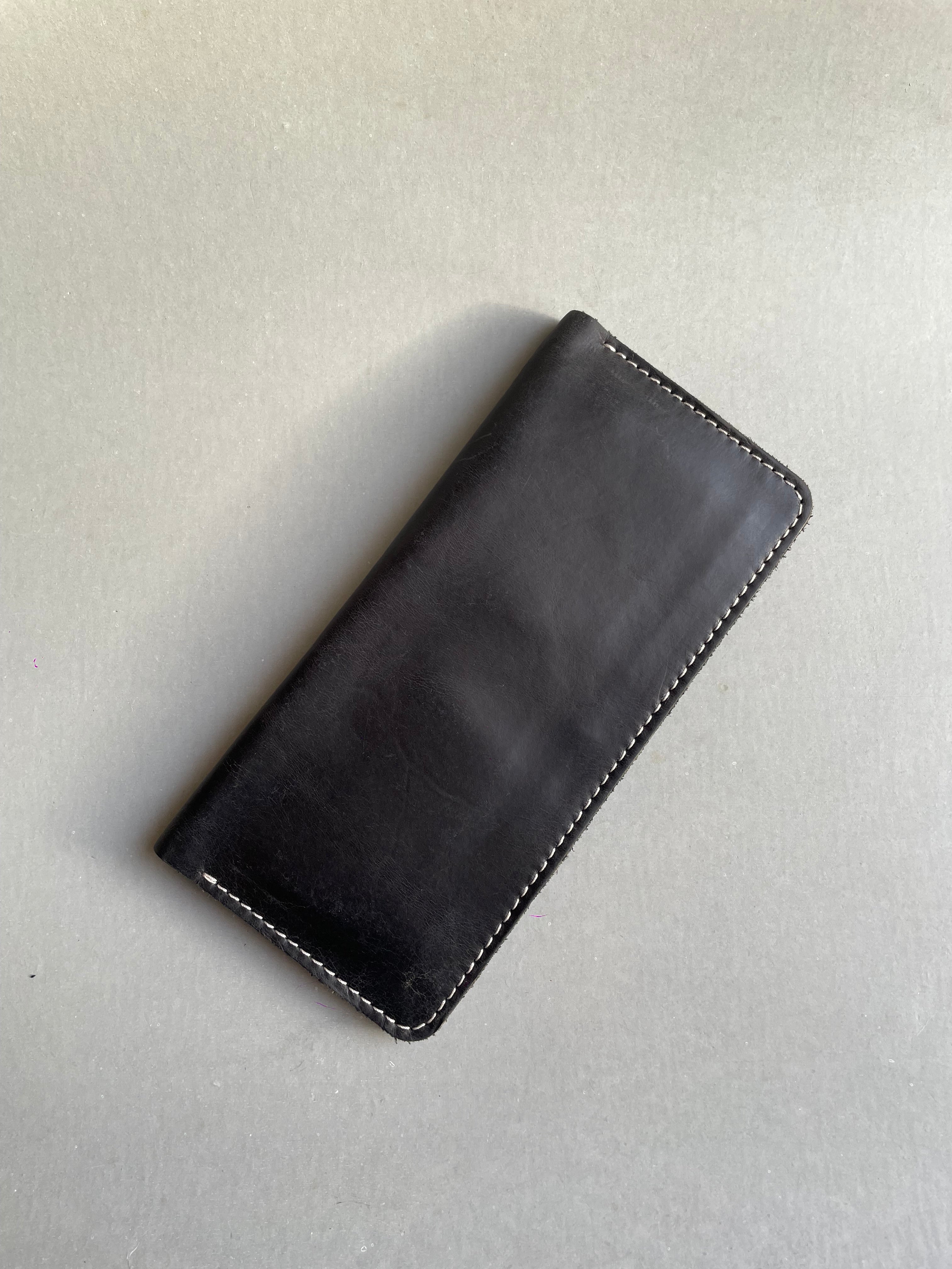 Vintage zipper long wallet