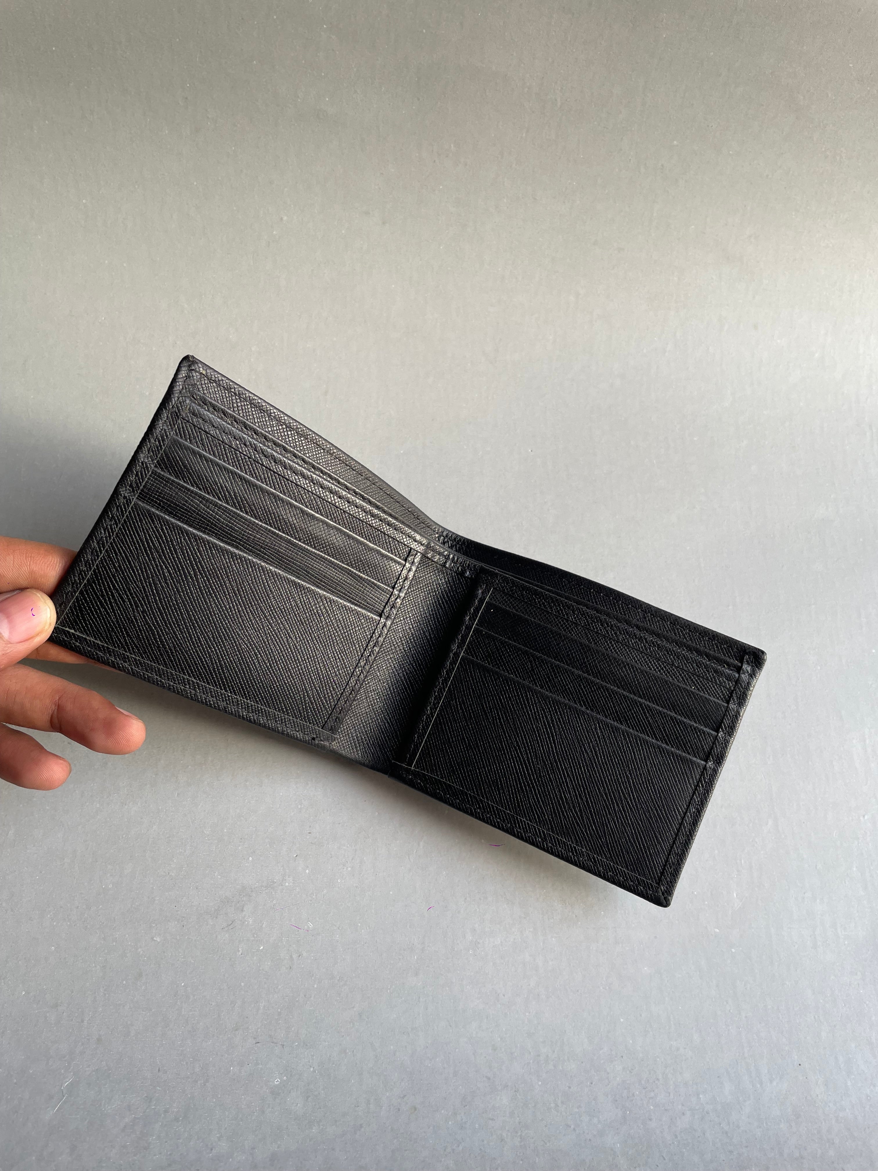 Saffiano wallet - black