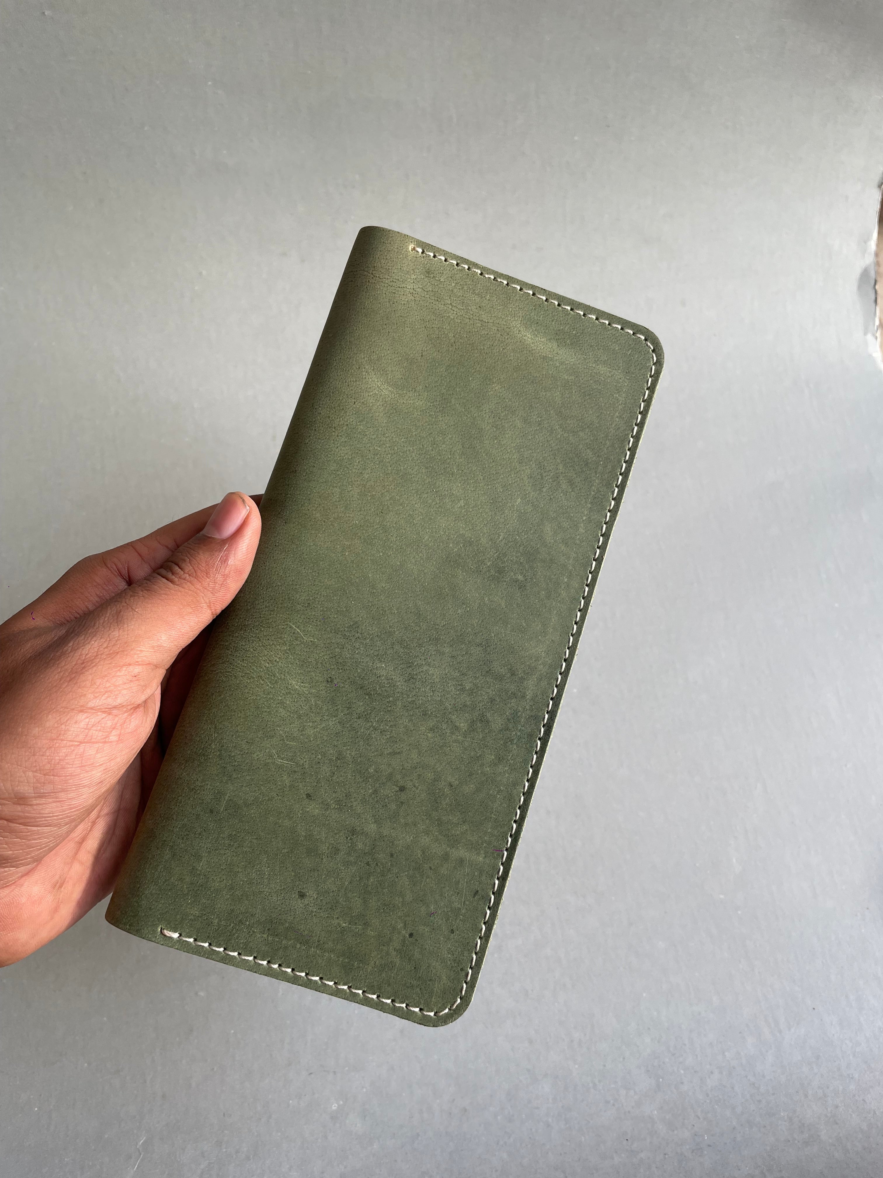 Vintage zipper long wallet