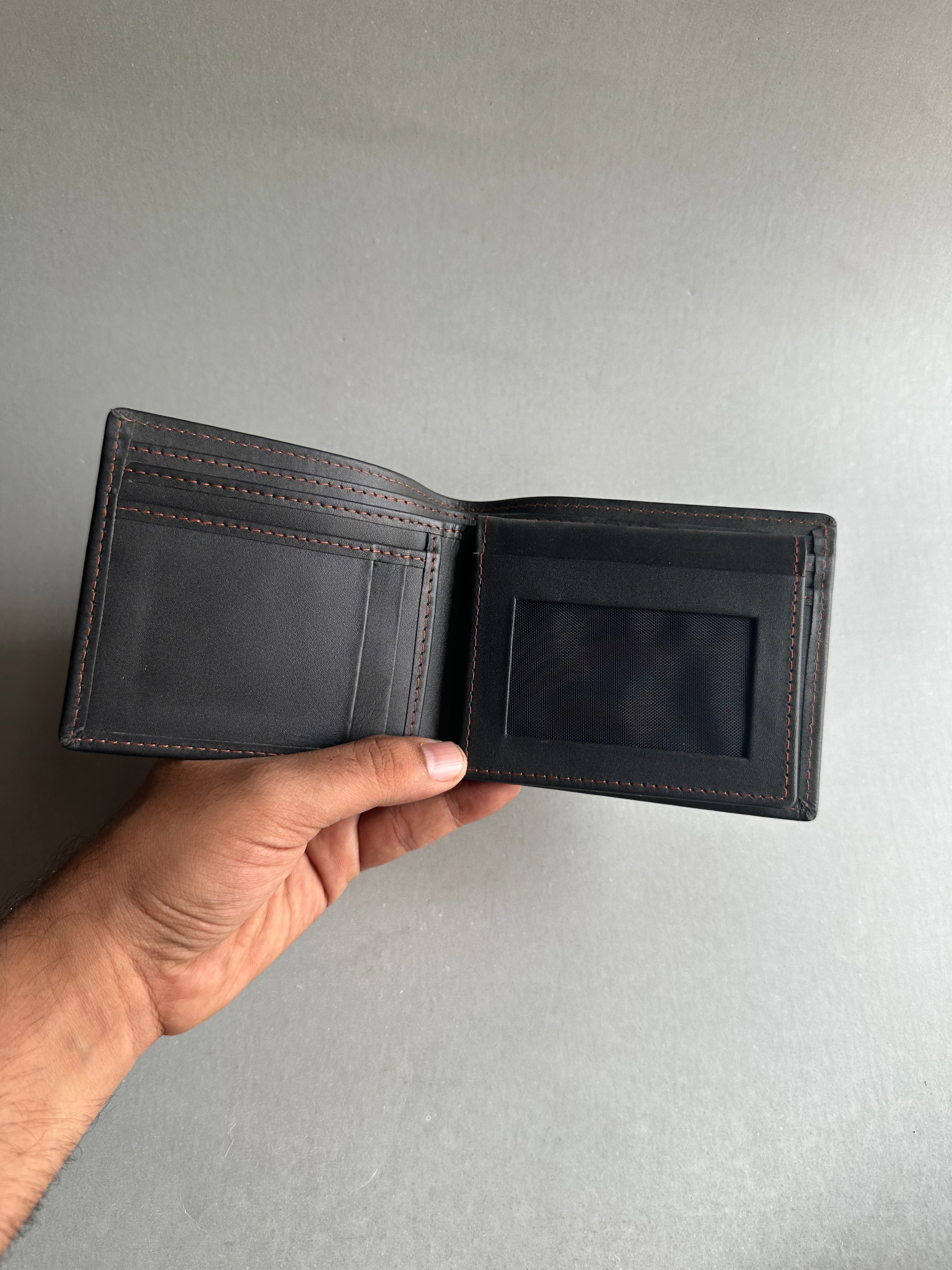 Window Flap wallet - Black