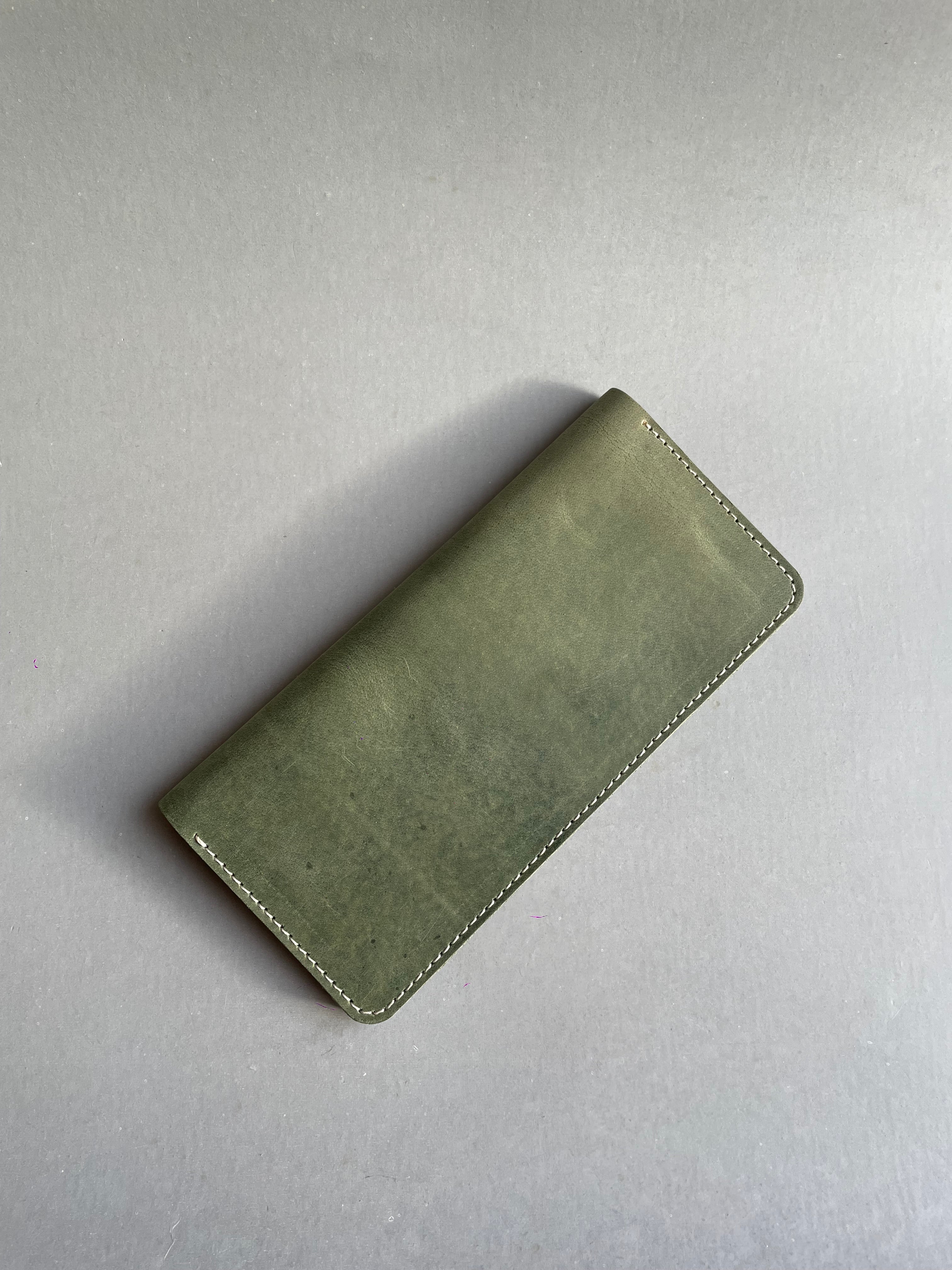 Vintage zipper long wallet
