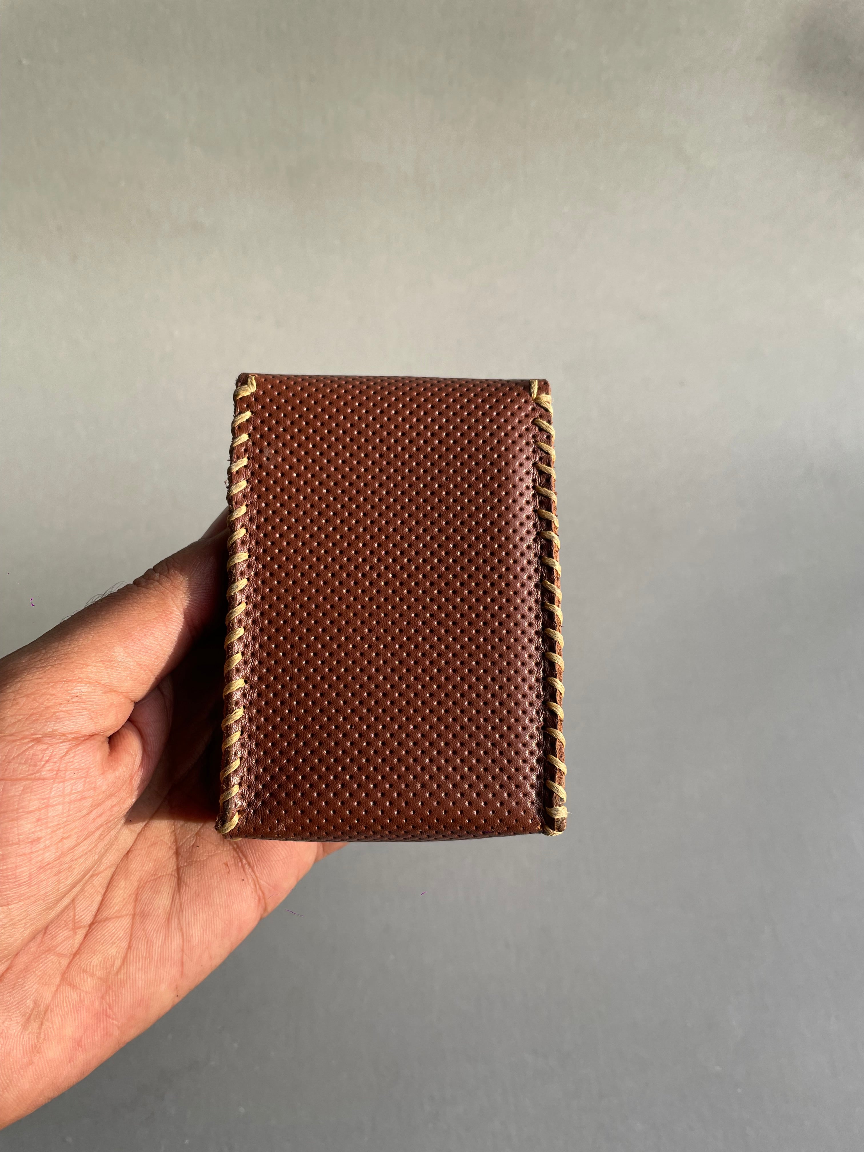 Handmade Leather Cigarette Case - Brown