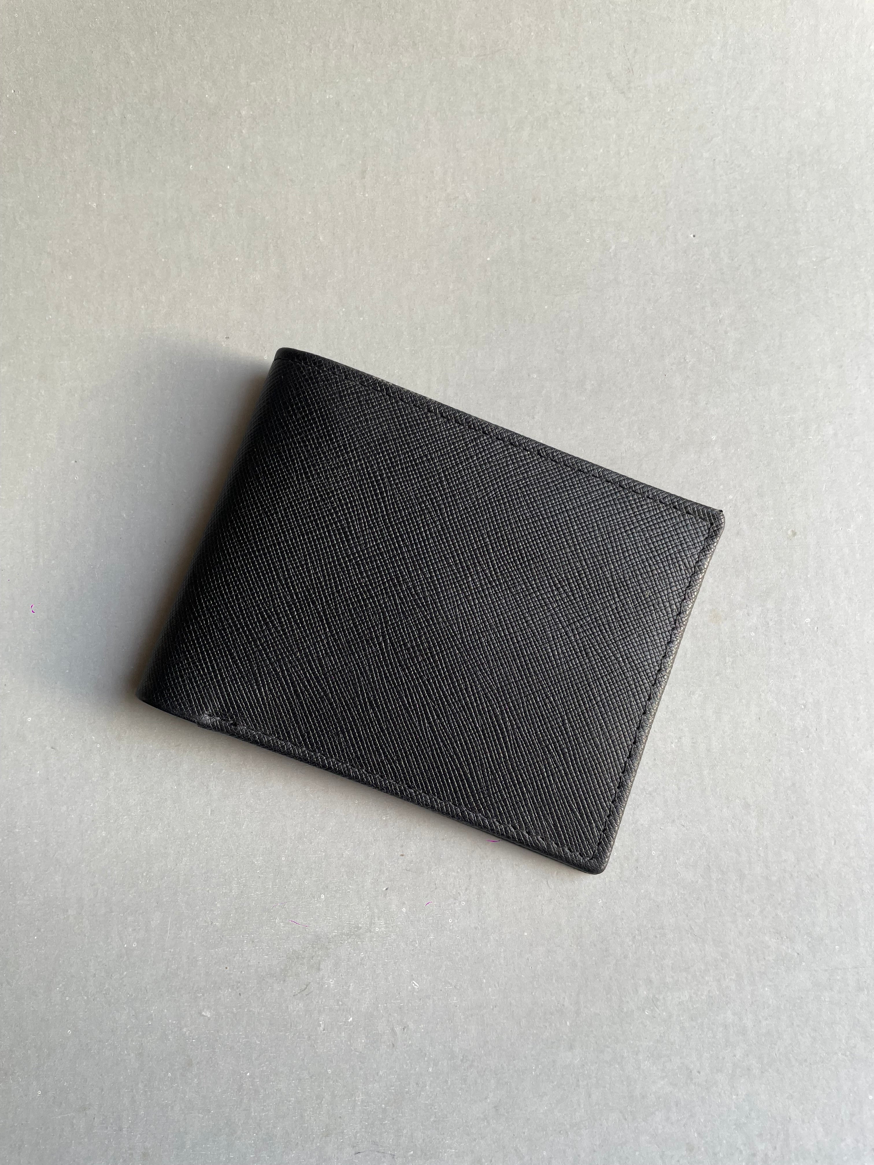 Saffiano wallet - black