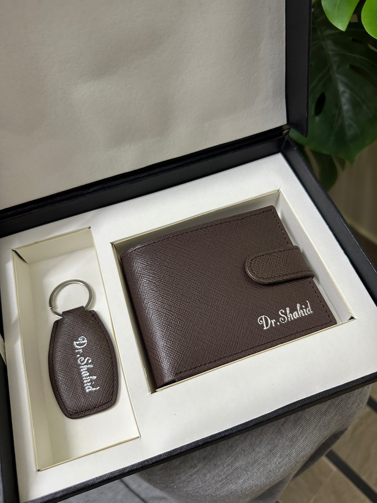 Saffiano Loop Giftset - Coffee