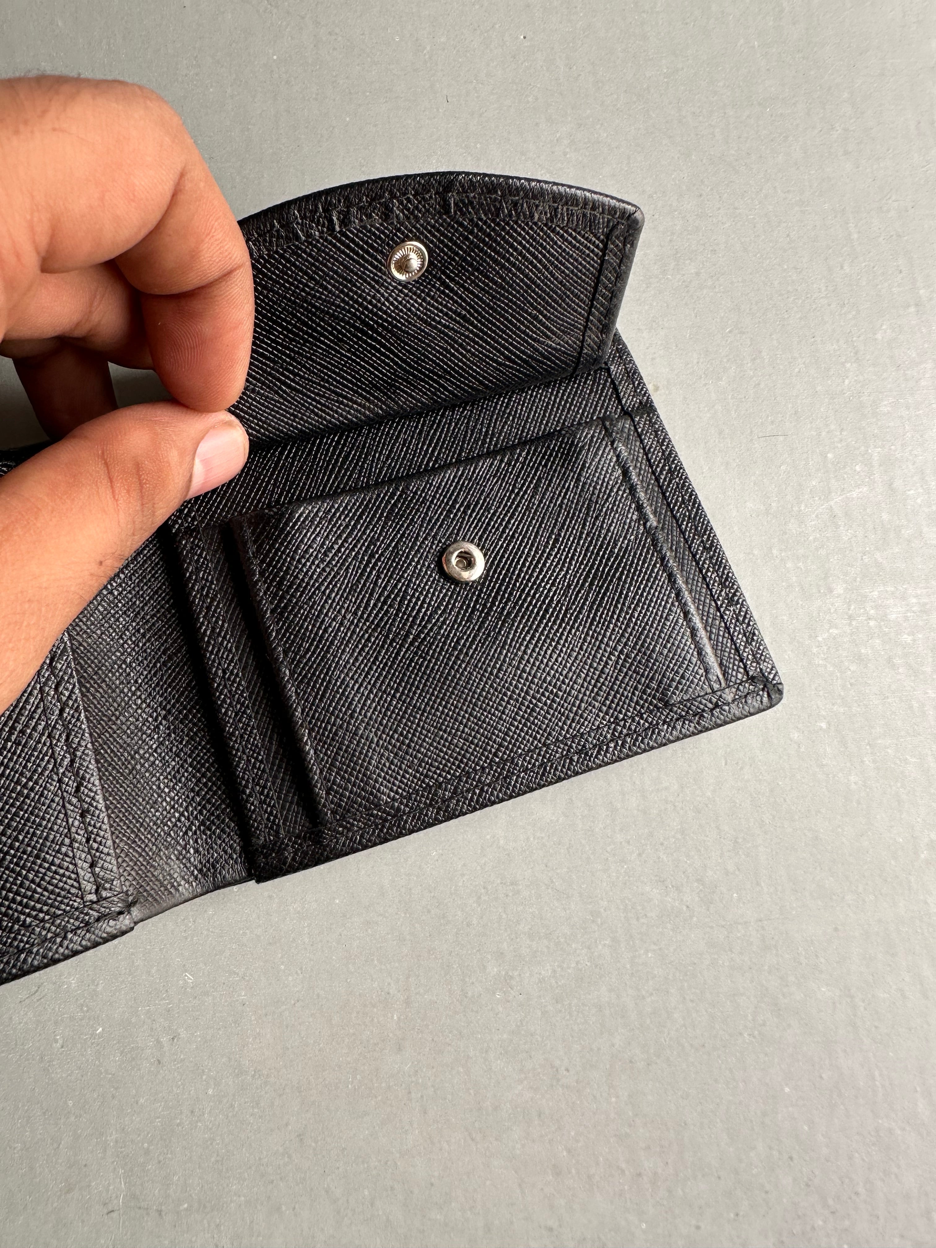 Saffiano Coin wallet - Black