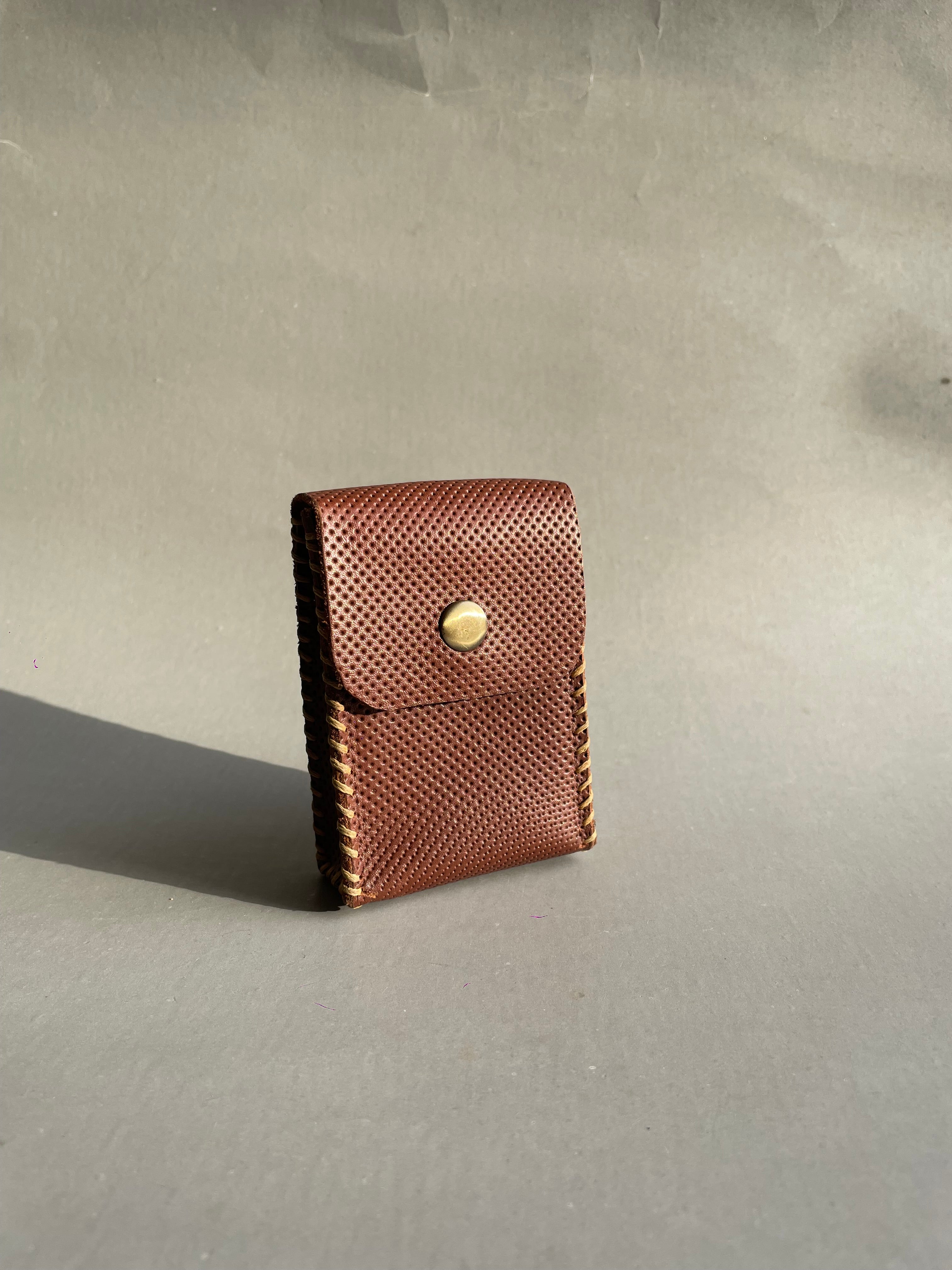 Handmade Leather Cigarette Case - Brown