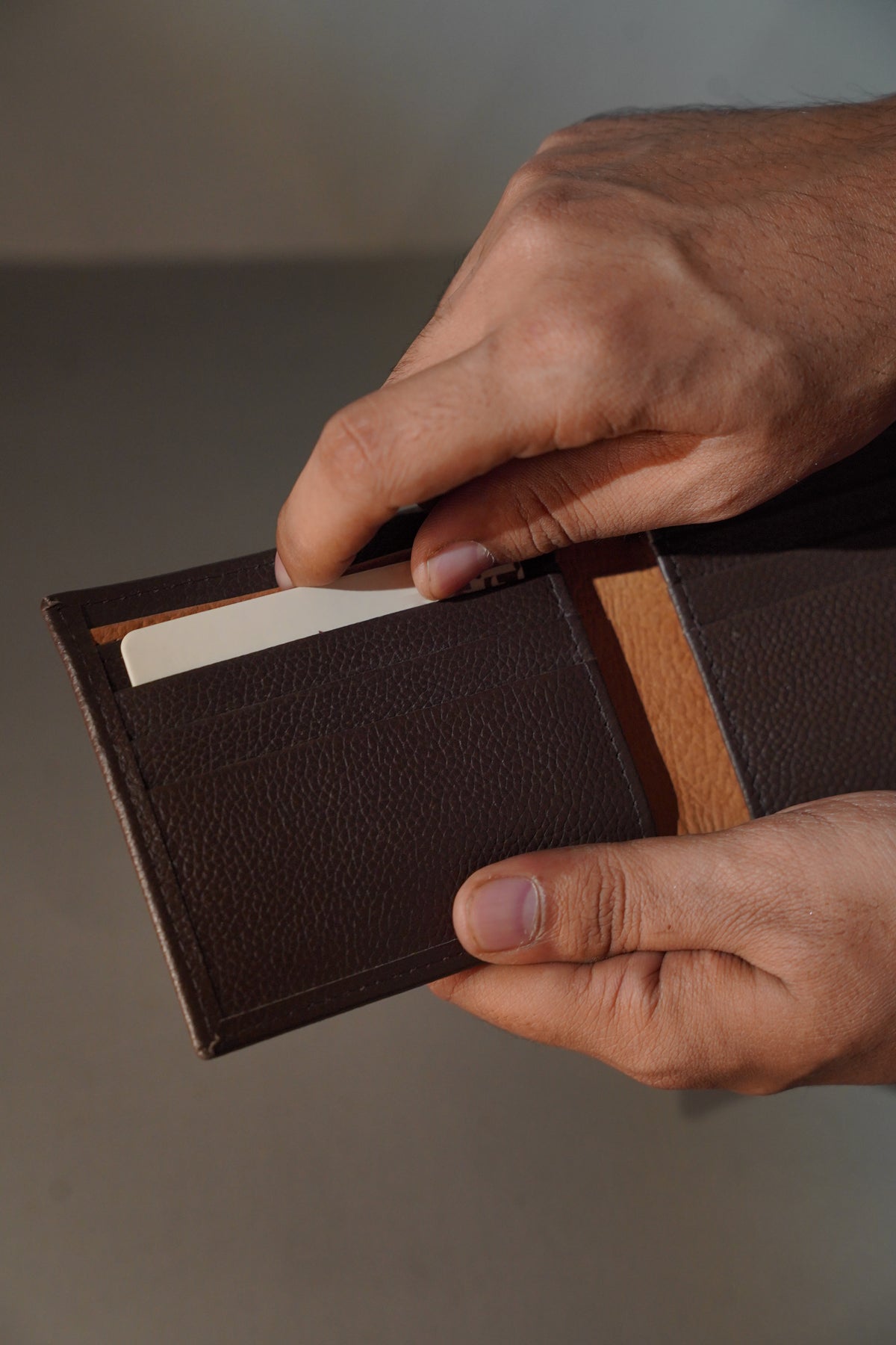 Mild Grain Wallet Brown & Mustard