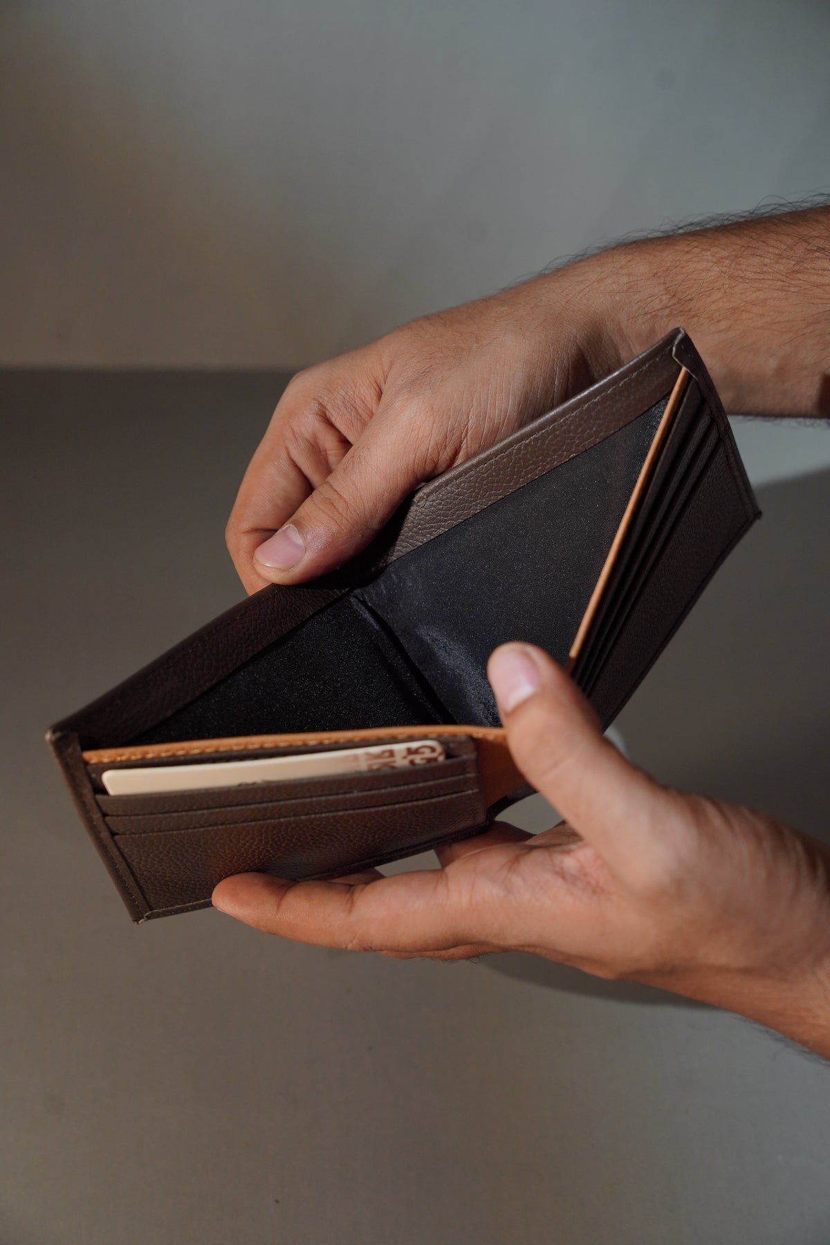 Mild Grain Wallet Brown & Mustard