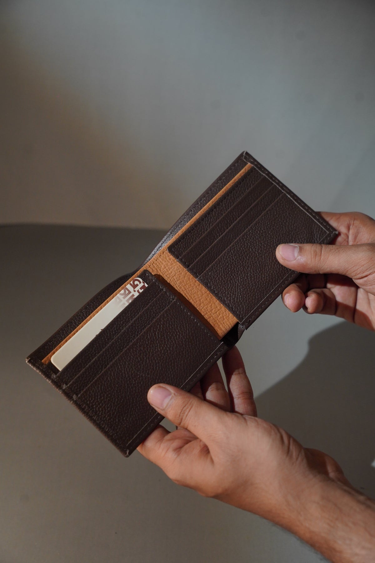 Mild Grain Wallet Brown & Mustard