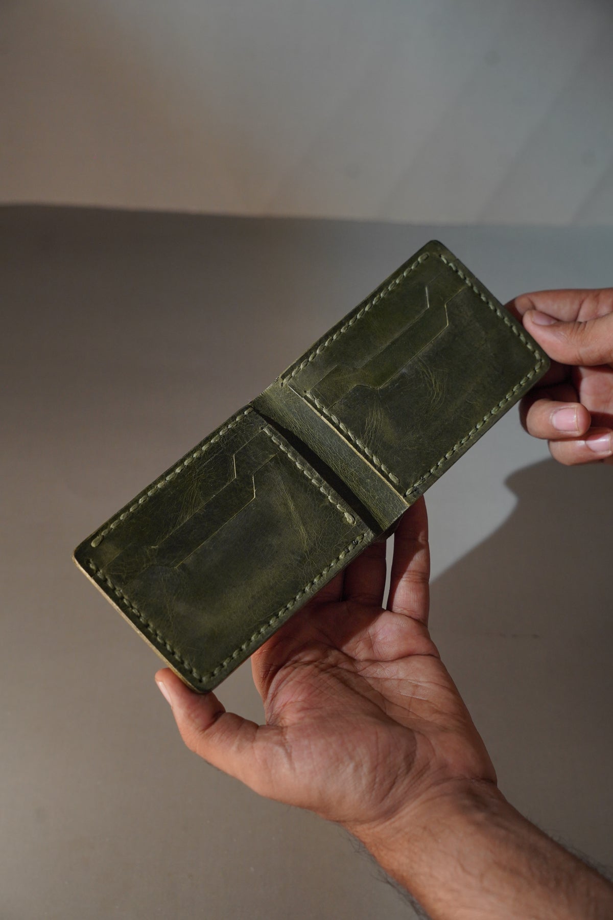 Handmade Wallet - Army Green