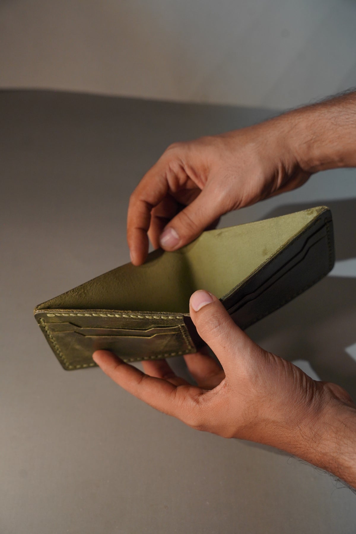 Handmade Wallet - Army Green