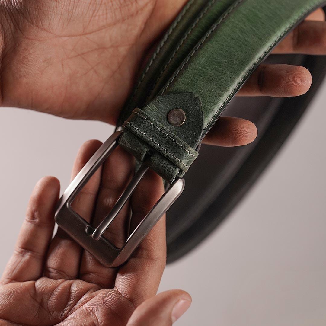 Natural Cow Belt – Green