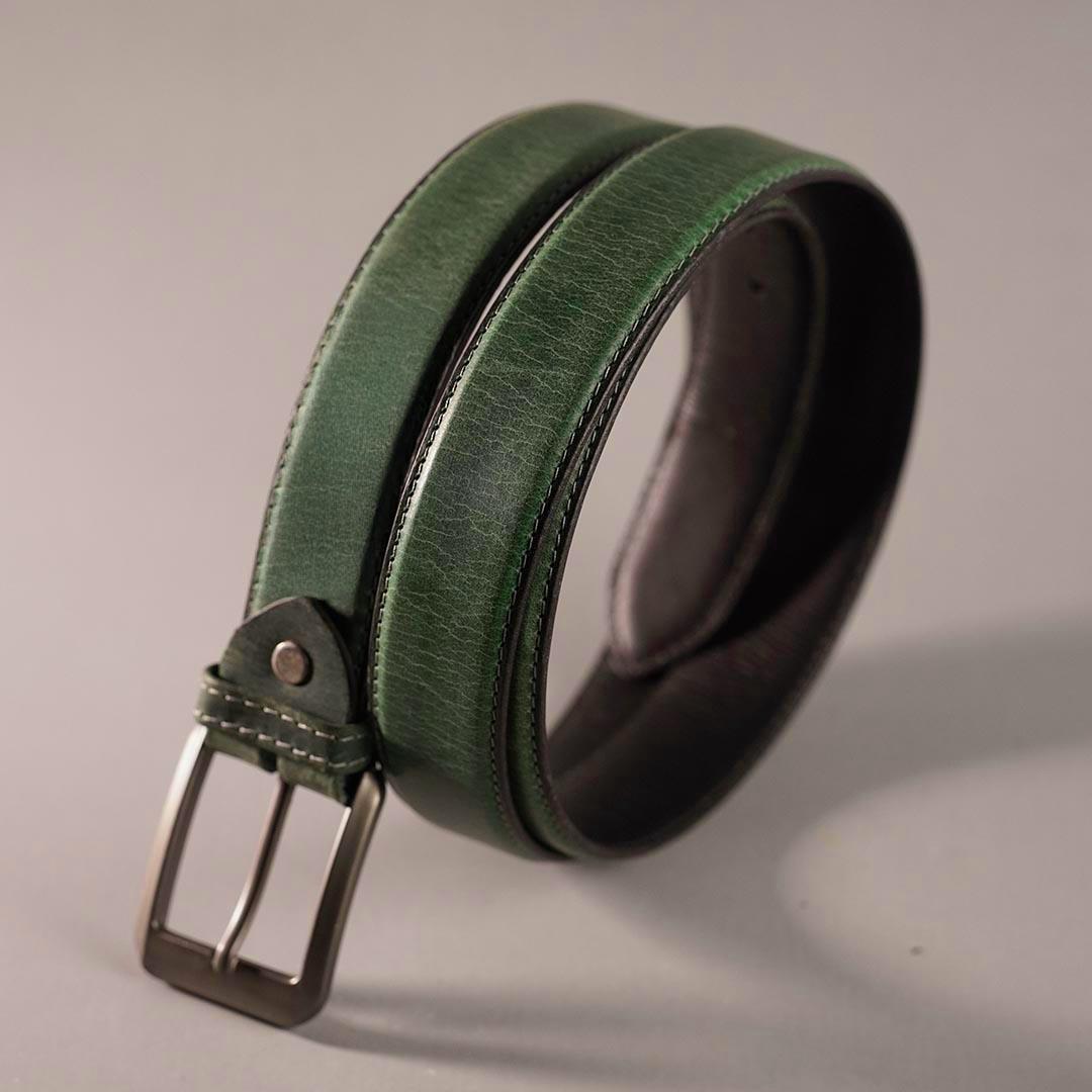 Natural Cow Belt – Green