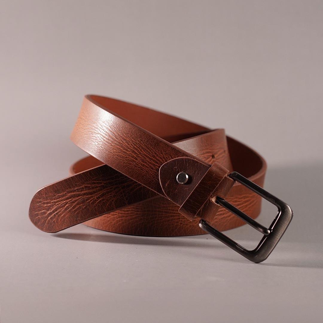 Natural Cow Jeans Belt – Mustard