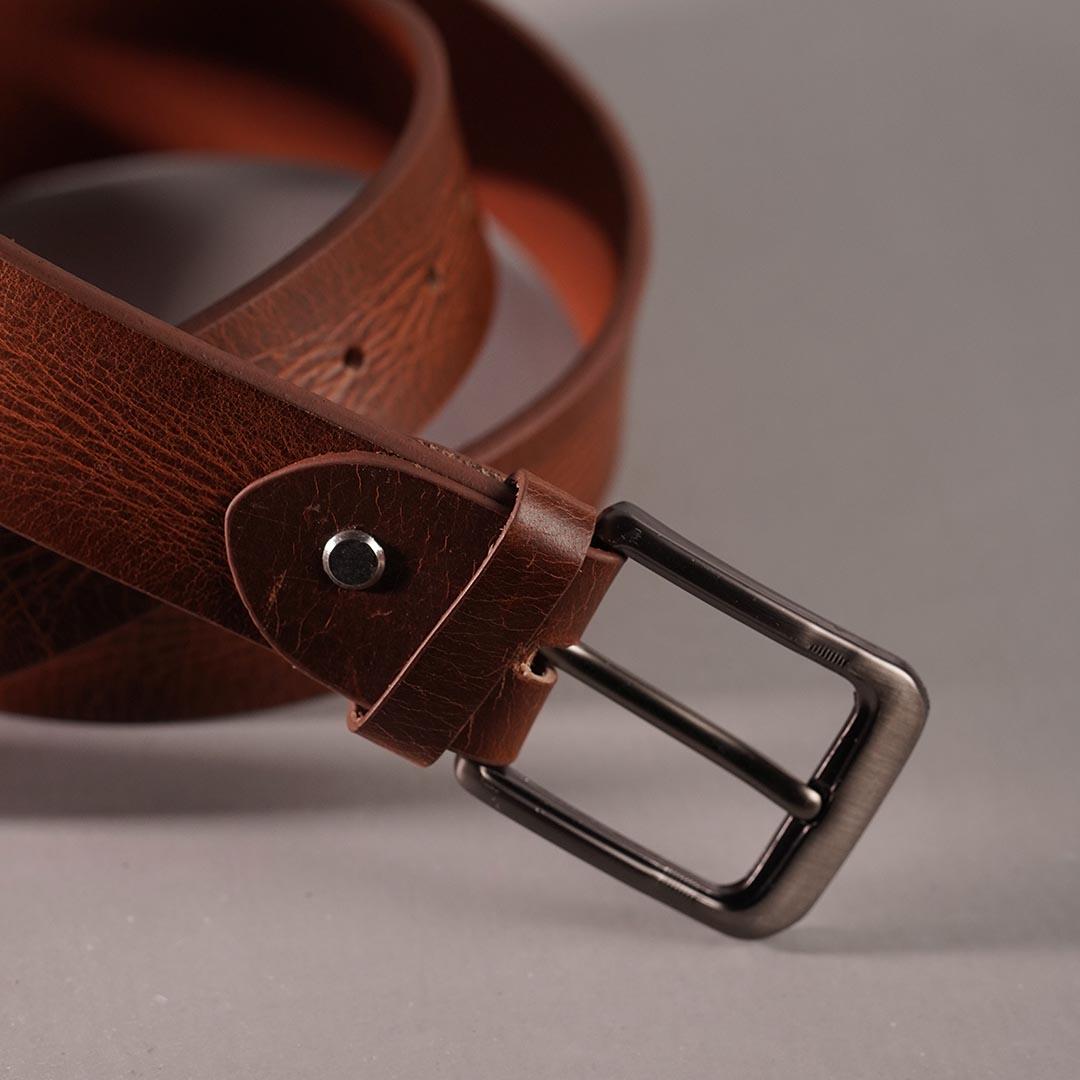 Natural Cow Jeans Belt – Mustard