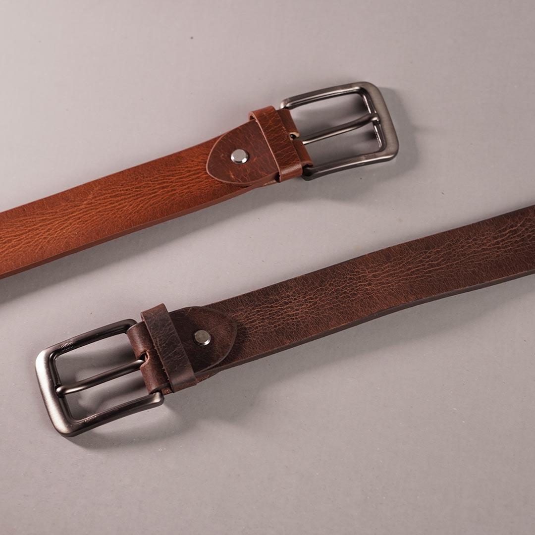 Natural Cow Jeans Belt – Mustard