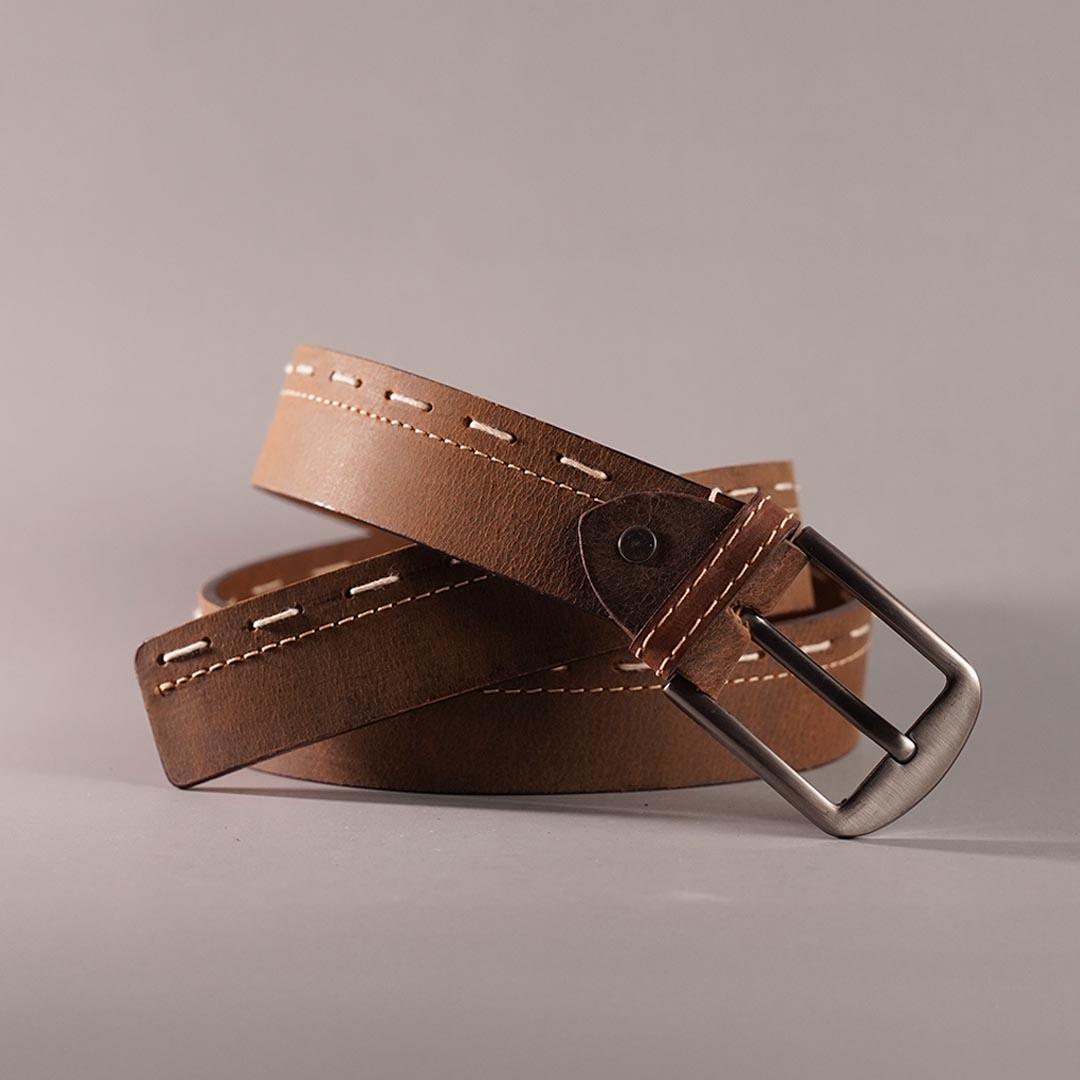 Crazy Horse Designer Belt – Brown