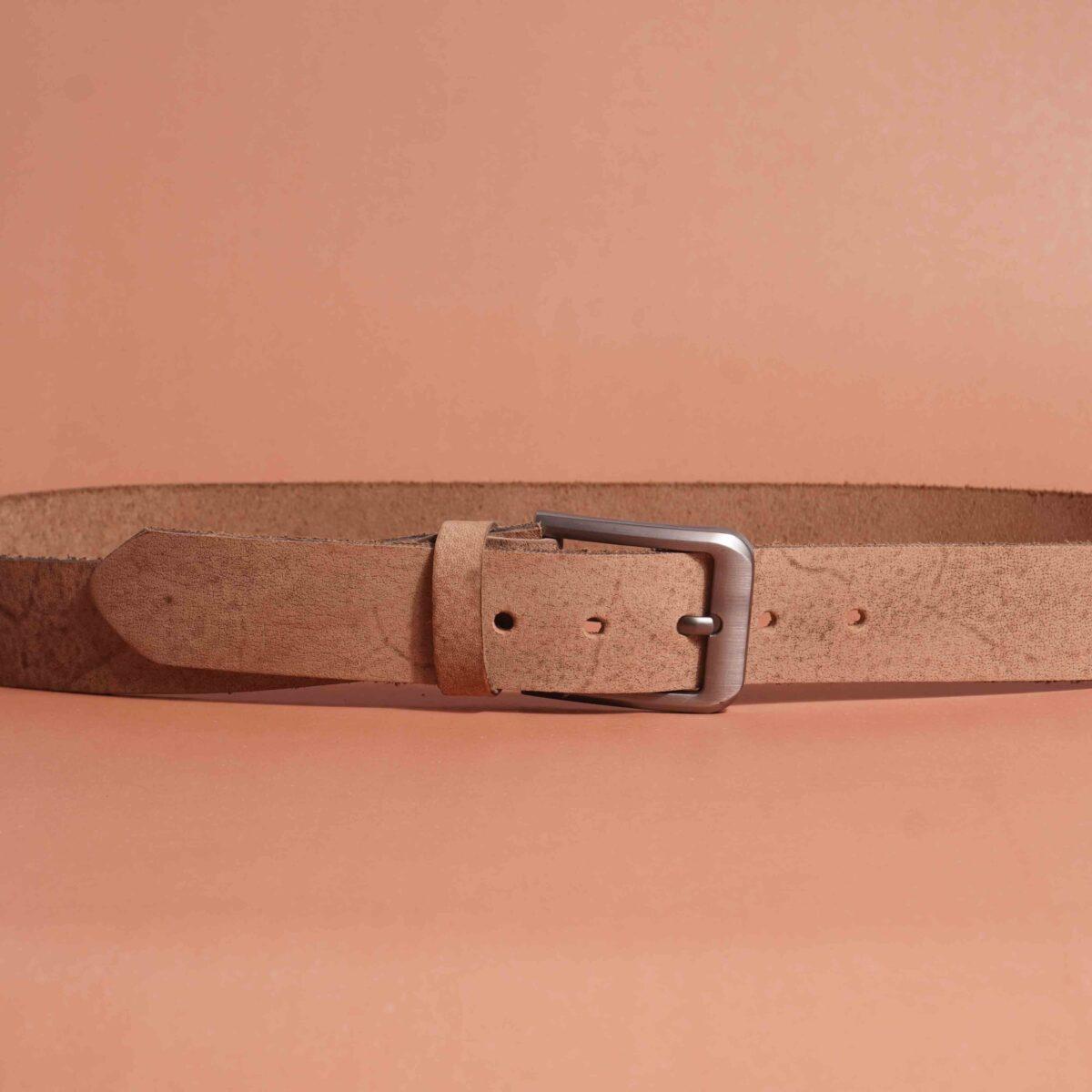 Crazy Horse Jeans Belt – Khaki