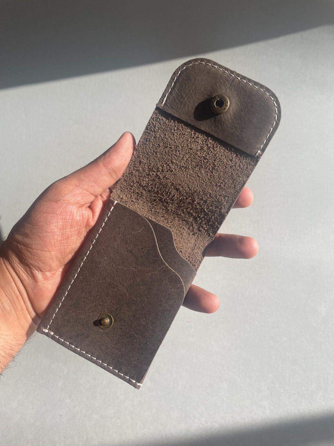 Oval Button Wallet