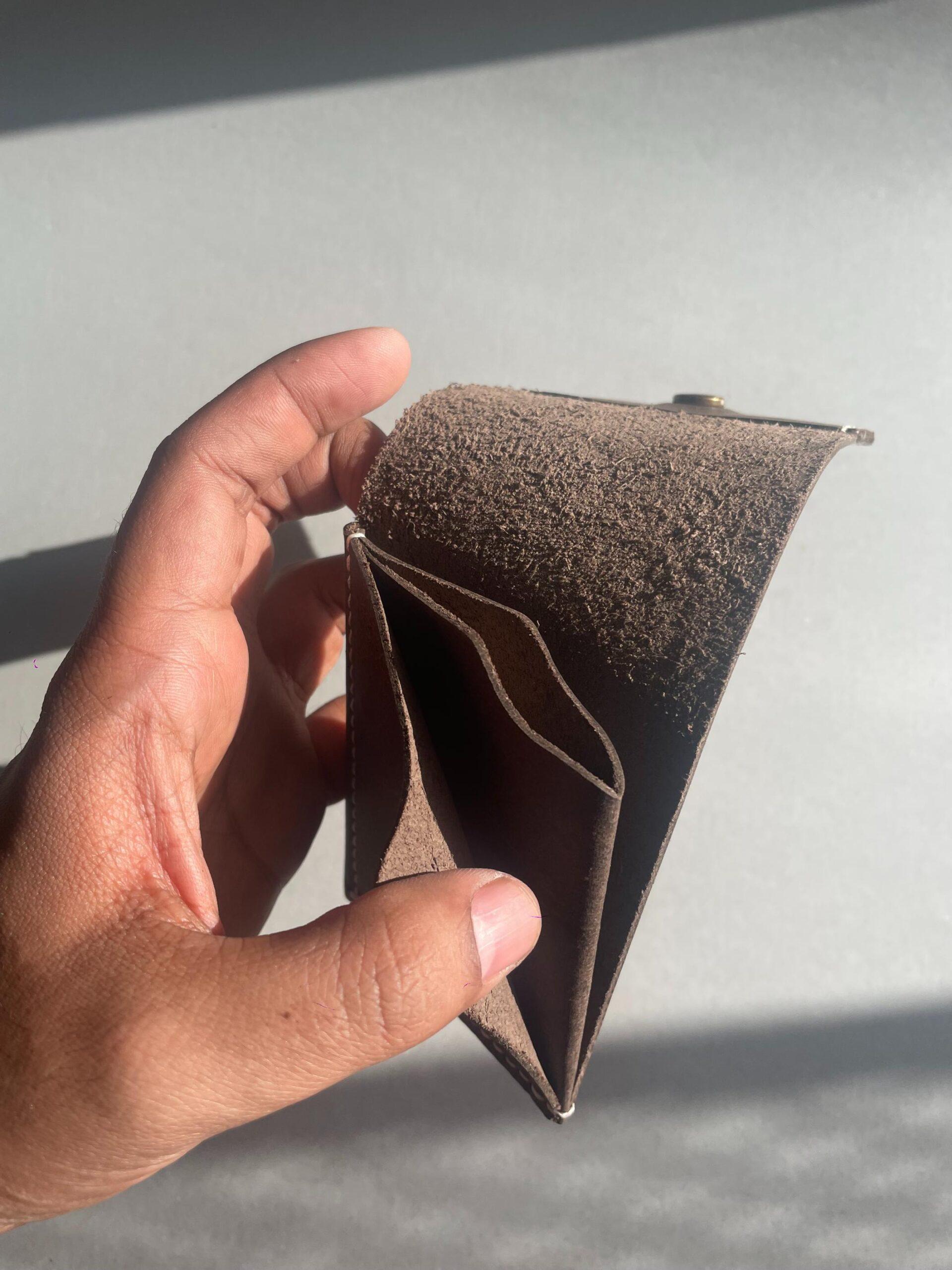 Oval Button Wallet