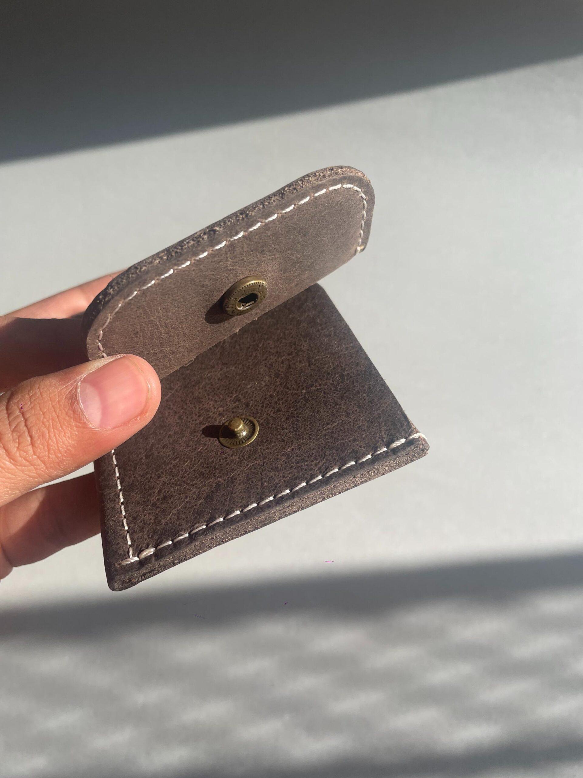 Oval Button Wallet