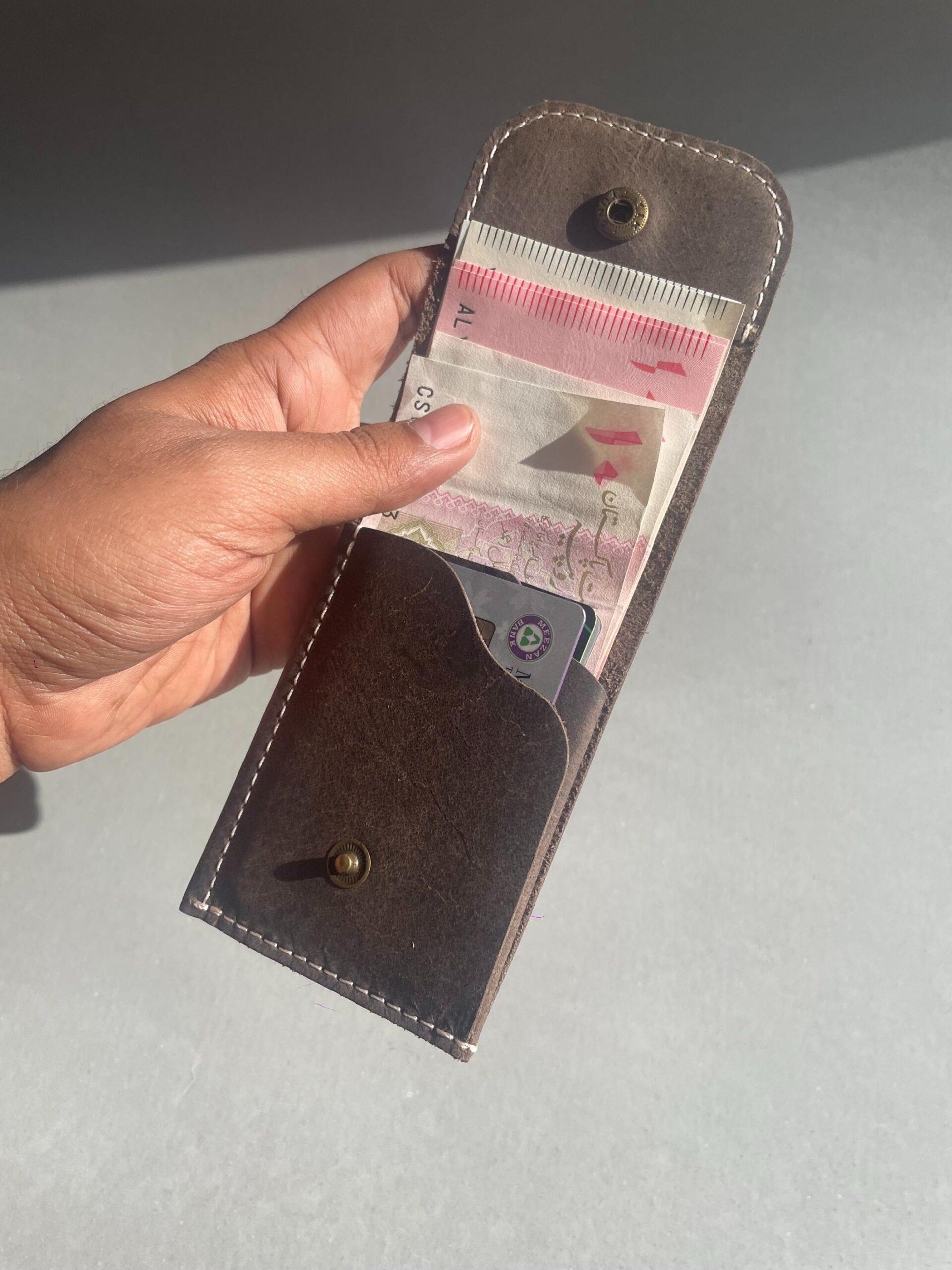 Oval Button Wallet