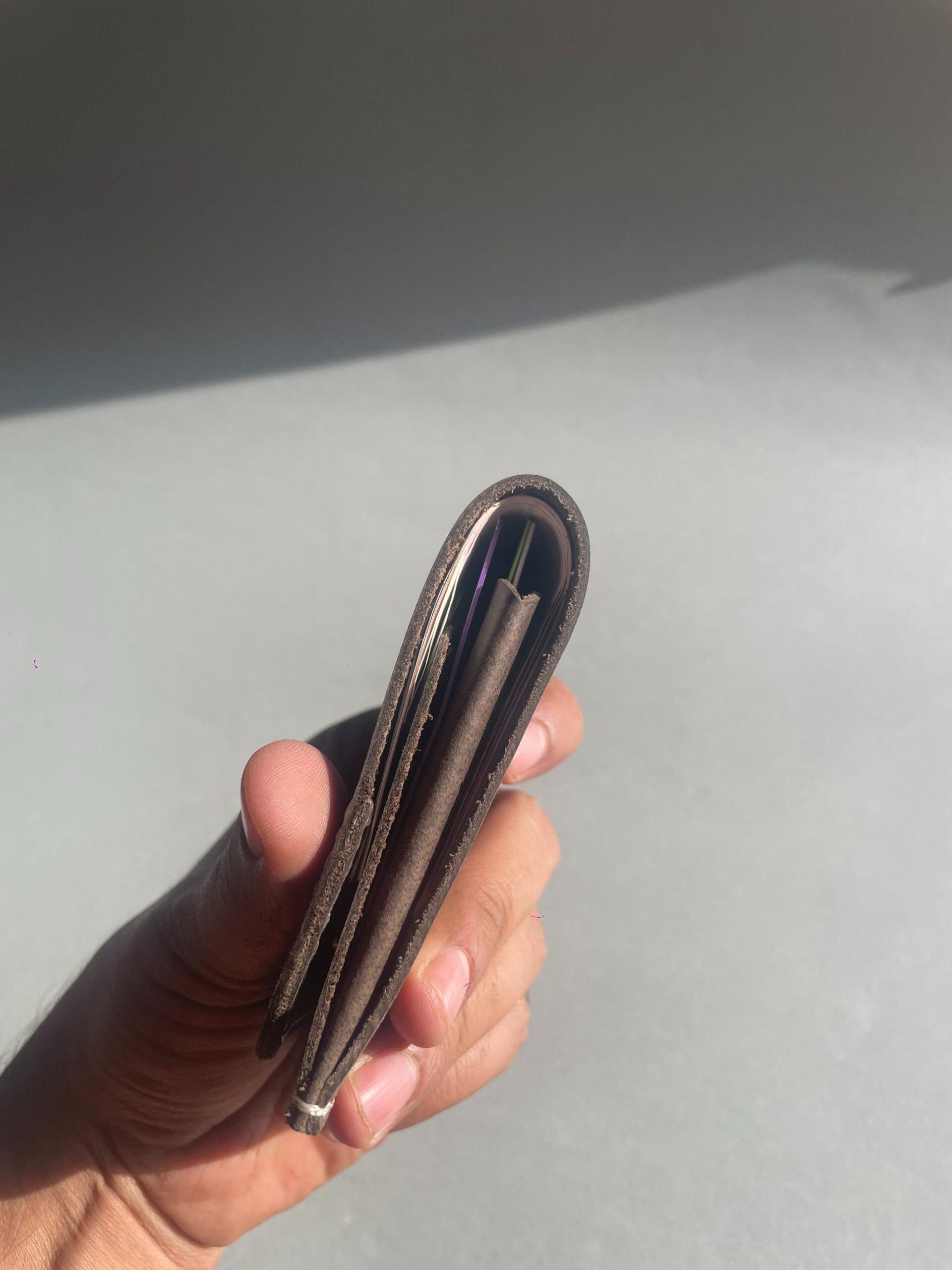 Oval Button Wallet