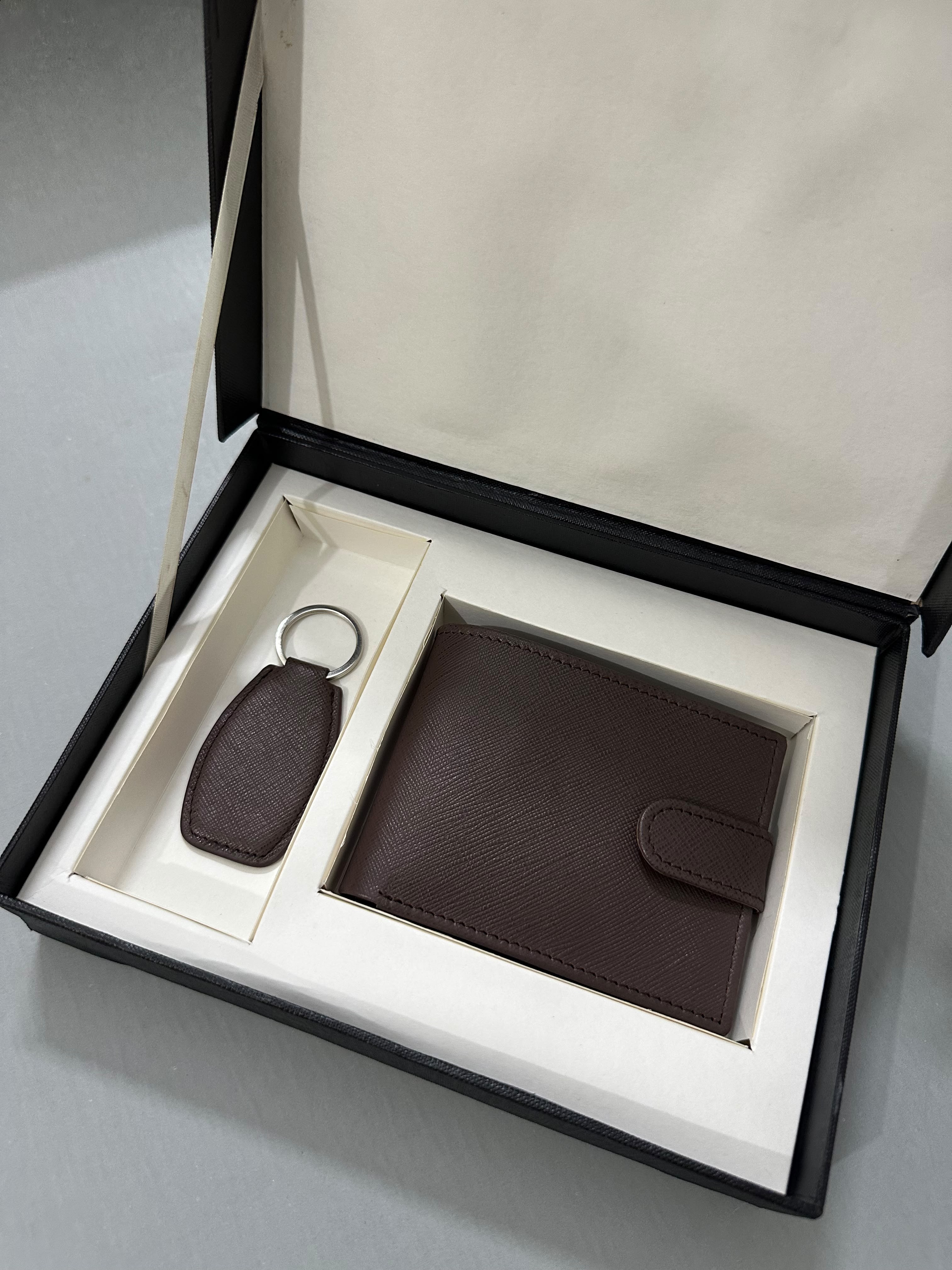 Saffiano Loop Giftset - Coffee