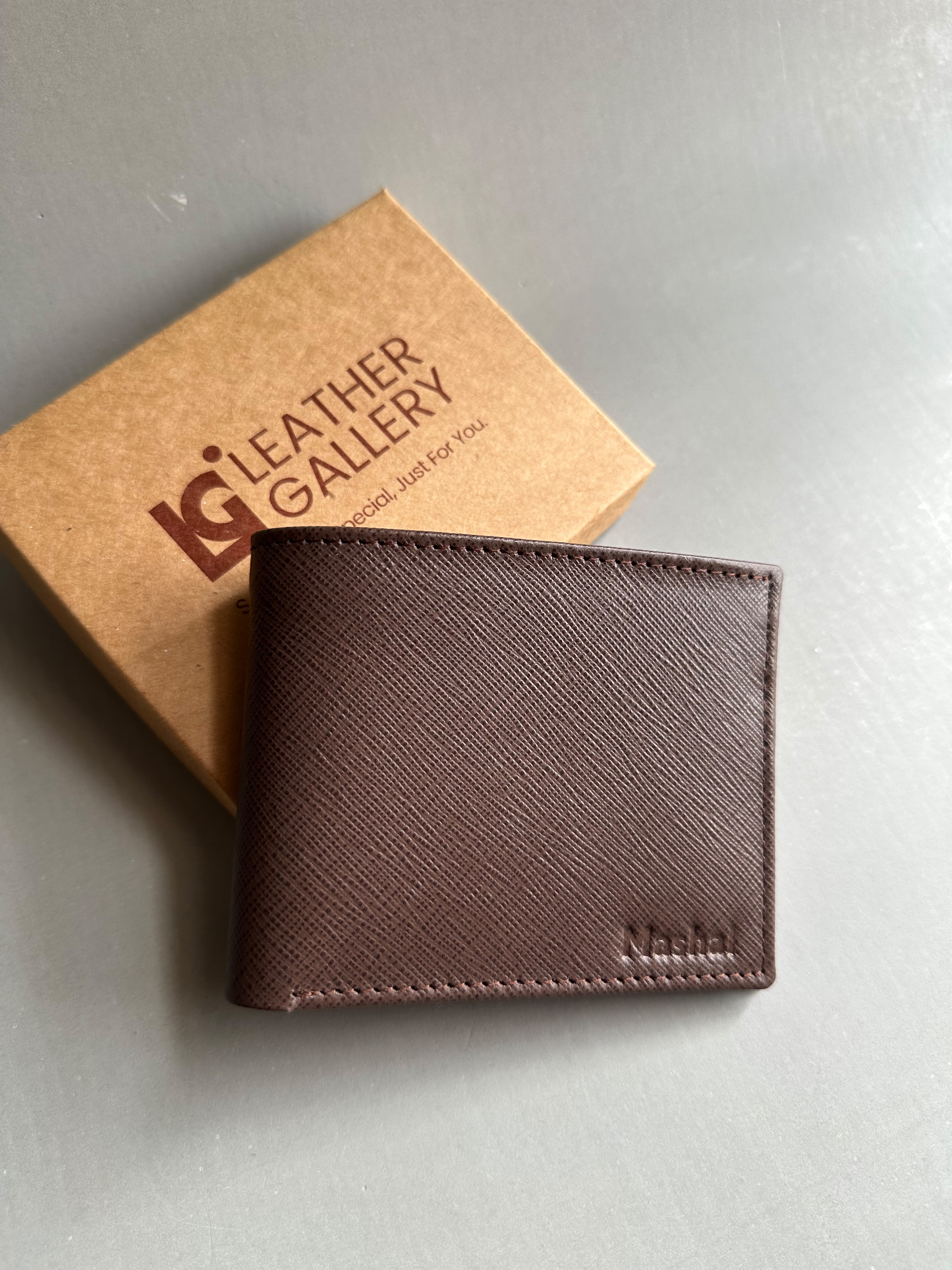 Saffiano Wallet - Coffee