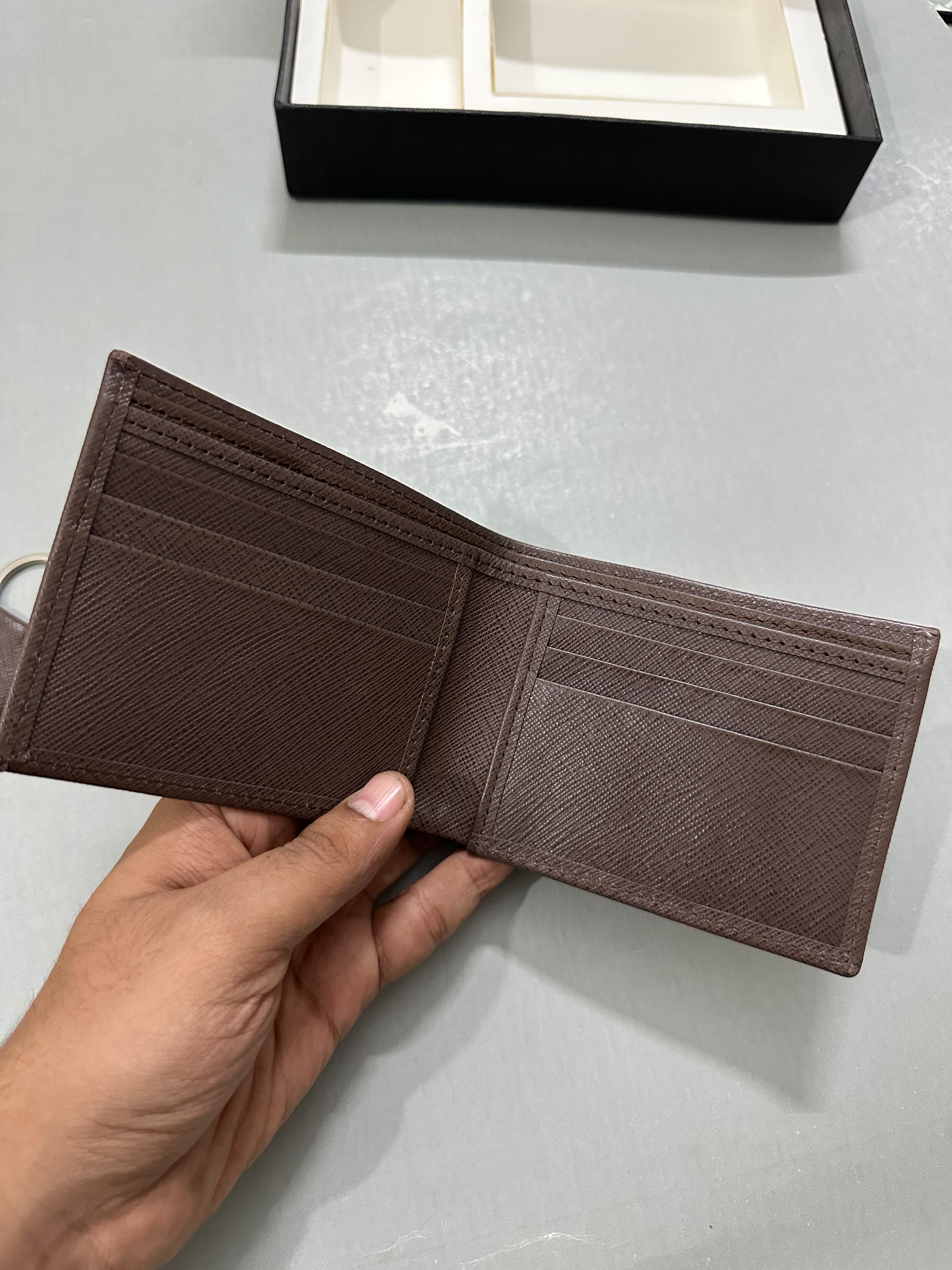 Saffiano Wallet - Coffee