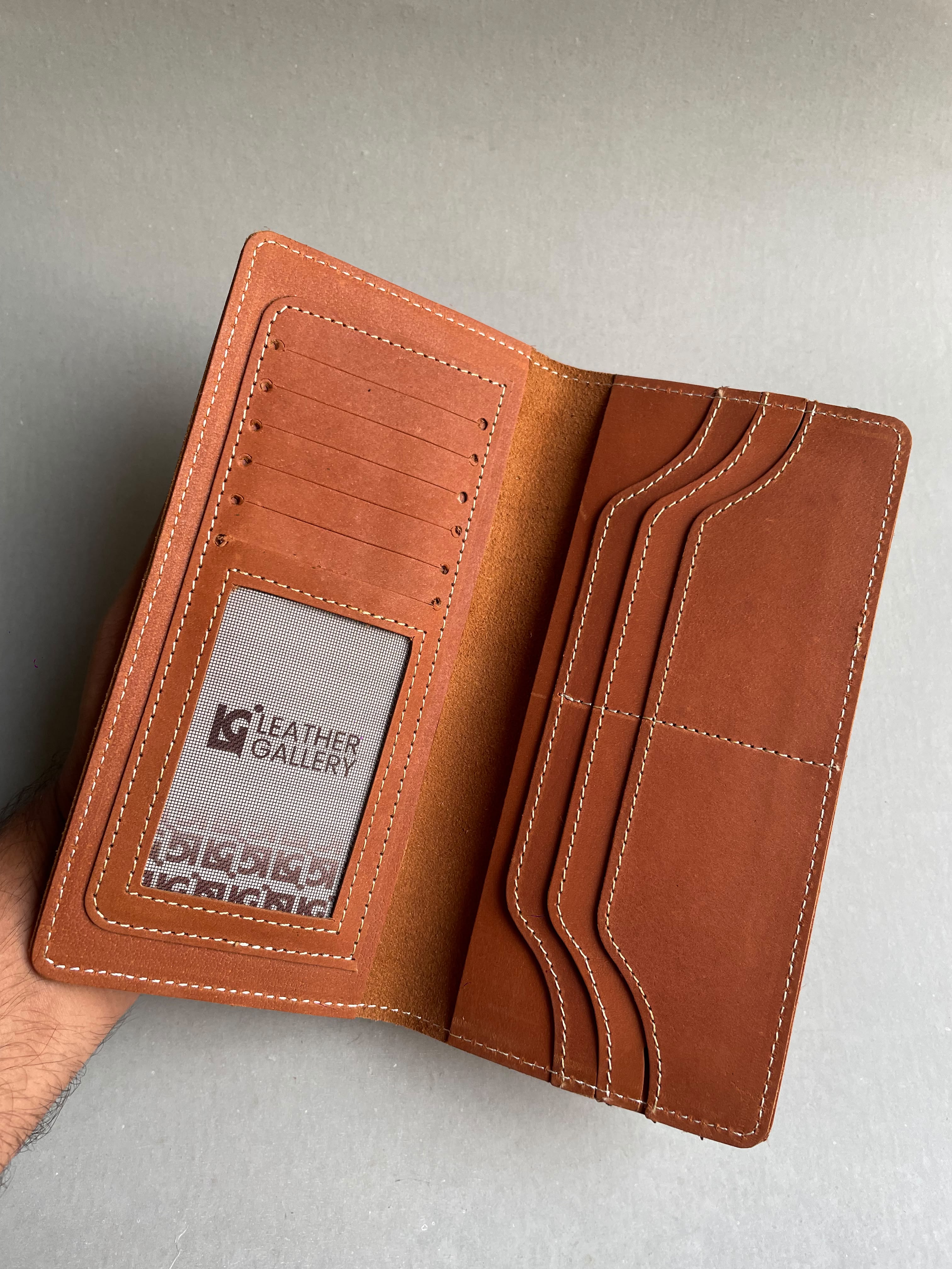 Crazy horse Long Wallet