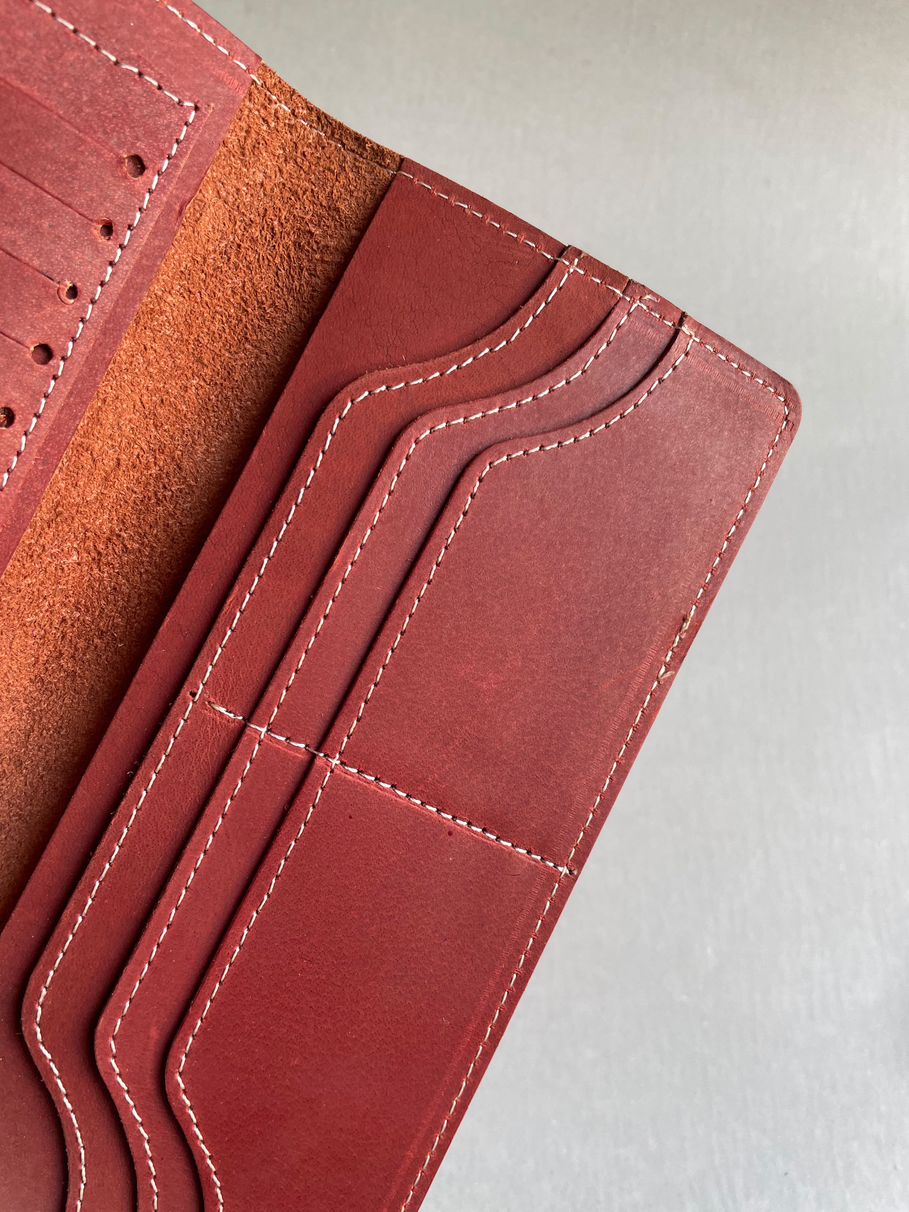Crazy horse Long Wallet