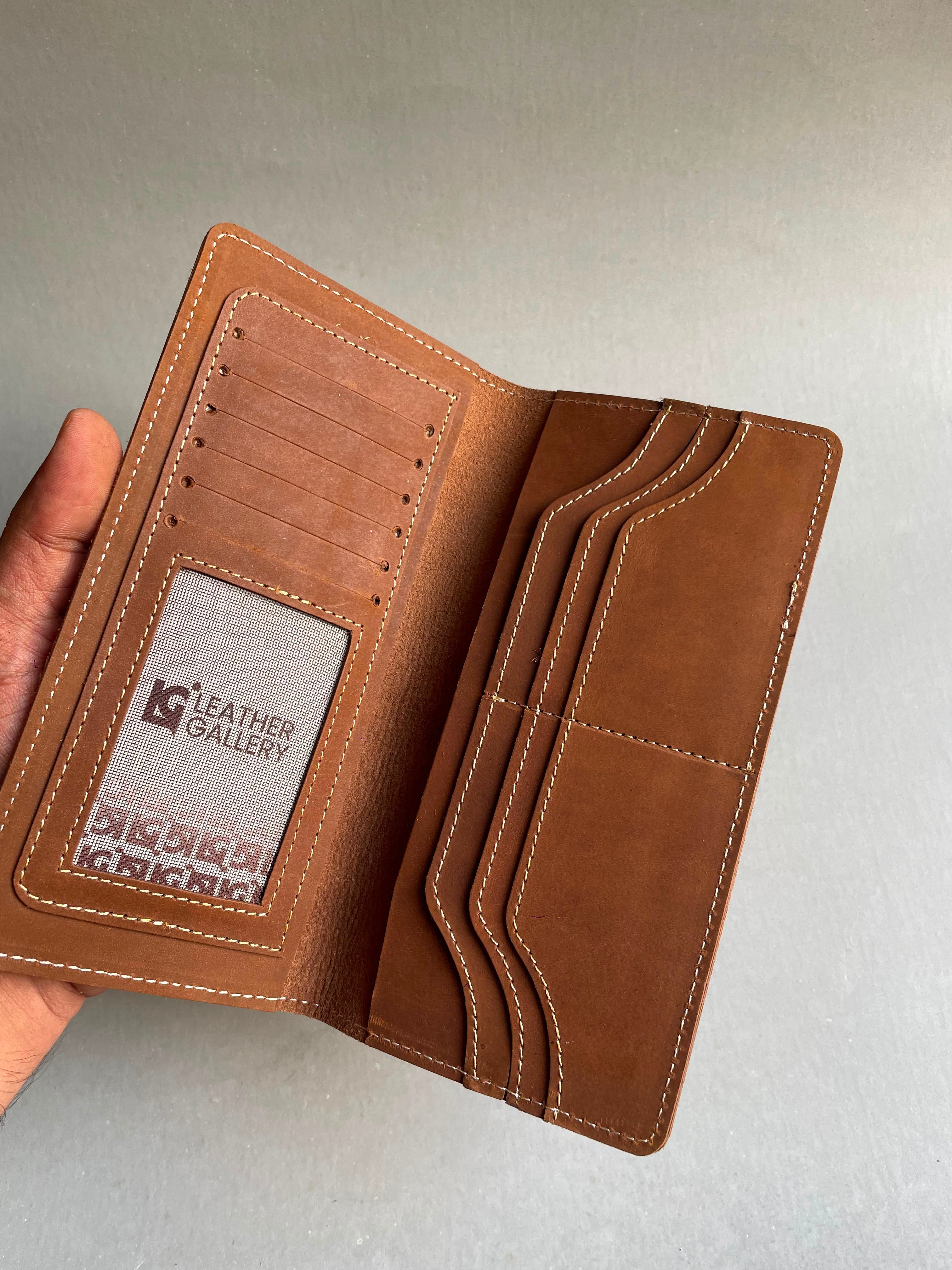 Crazy horse Long Wallet
