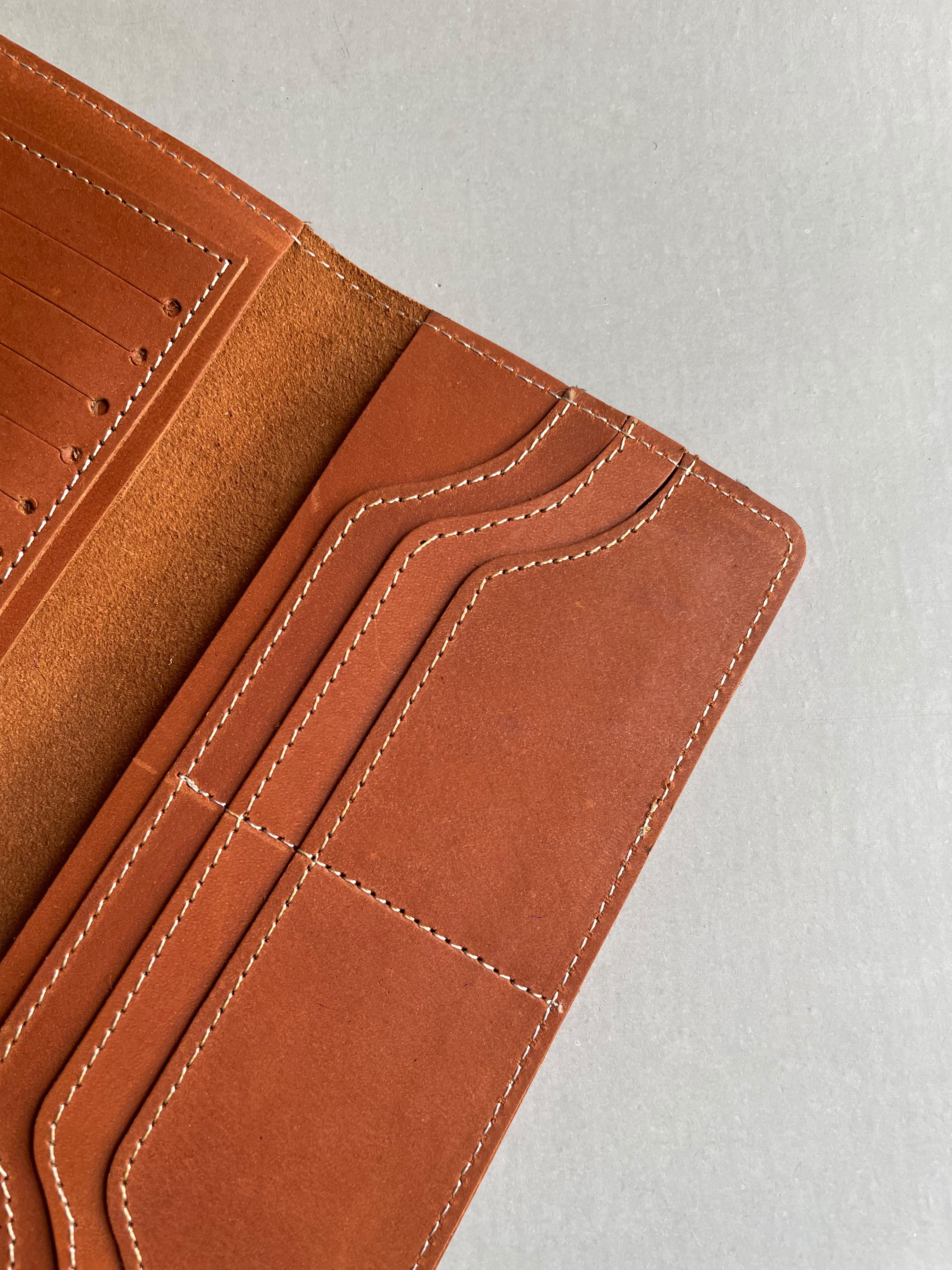 Crazy horse Long Wallet