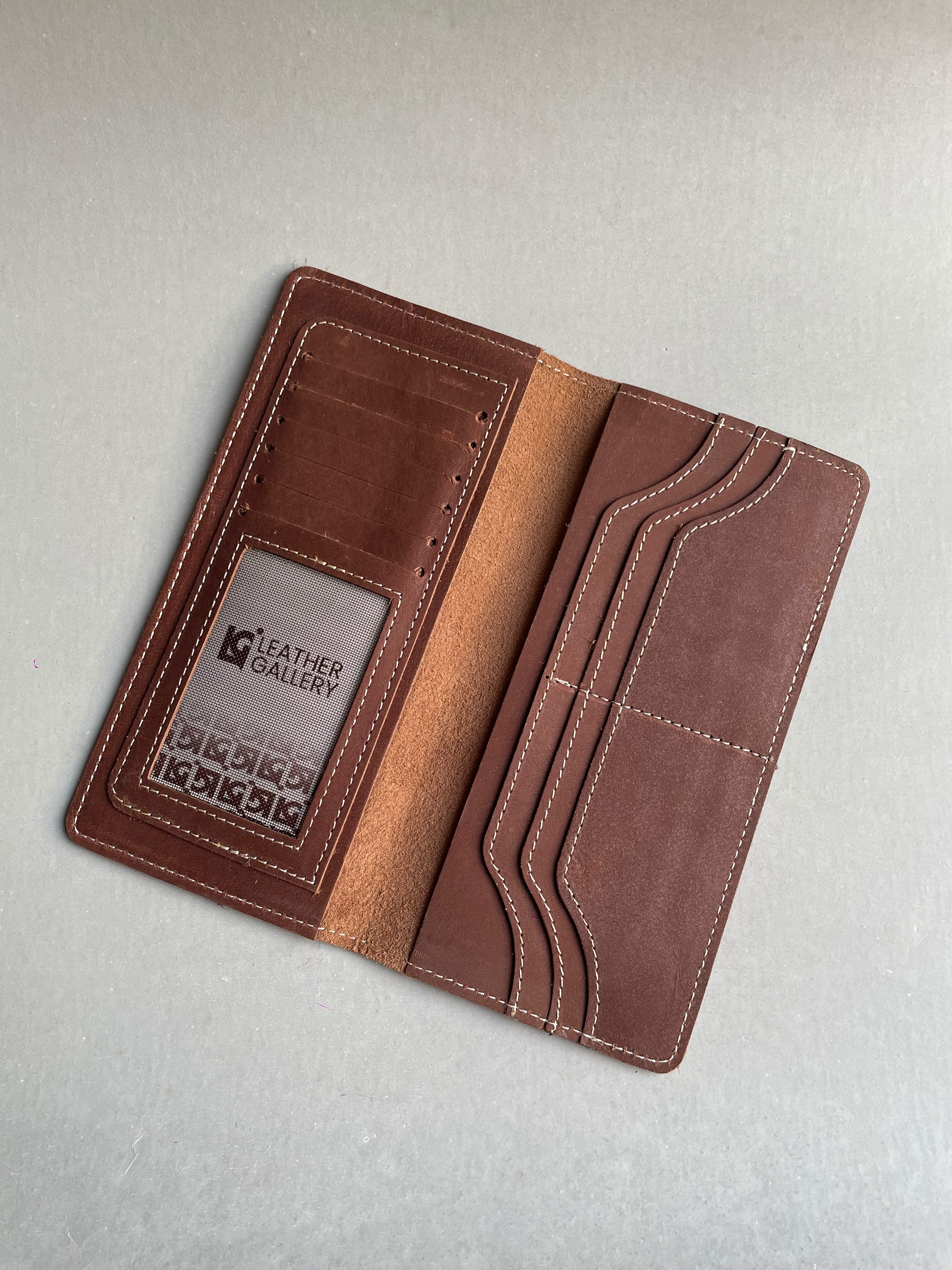Crazy horse Long Wallet