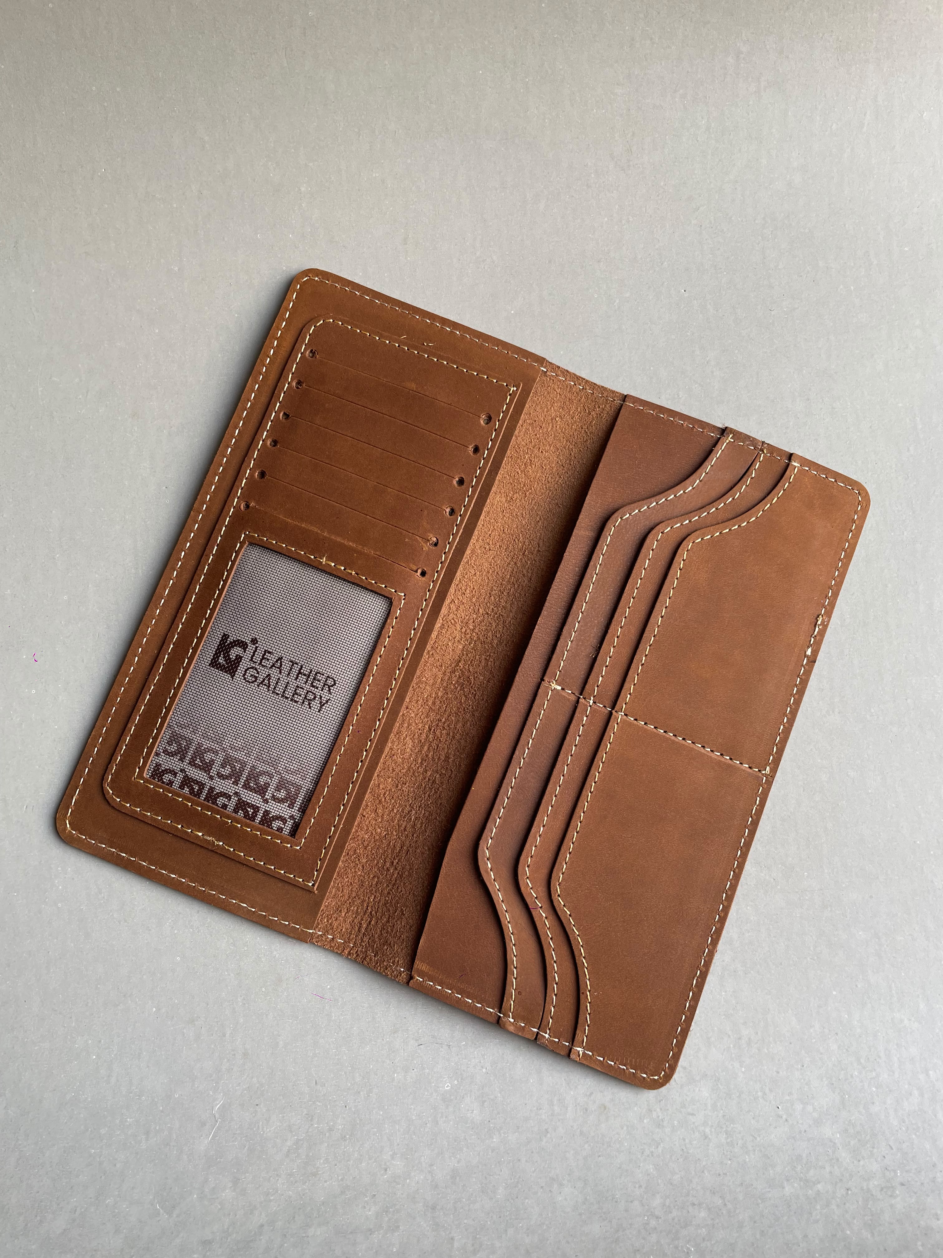 Crazy horse Long Wallet