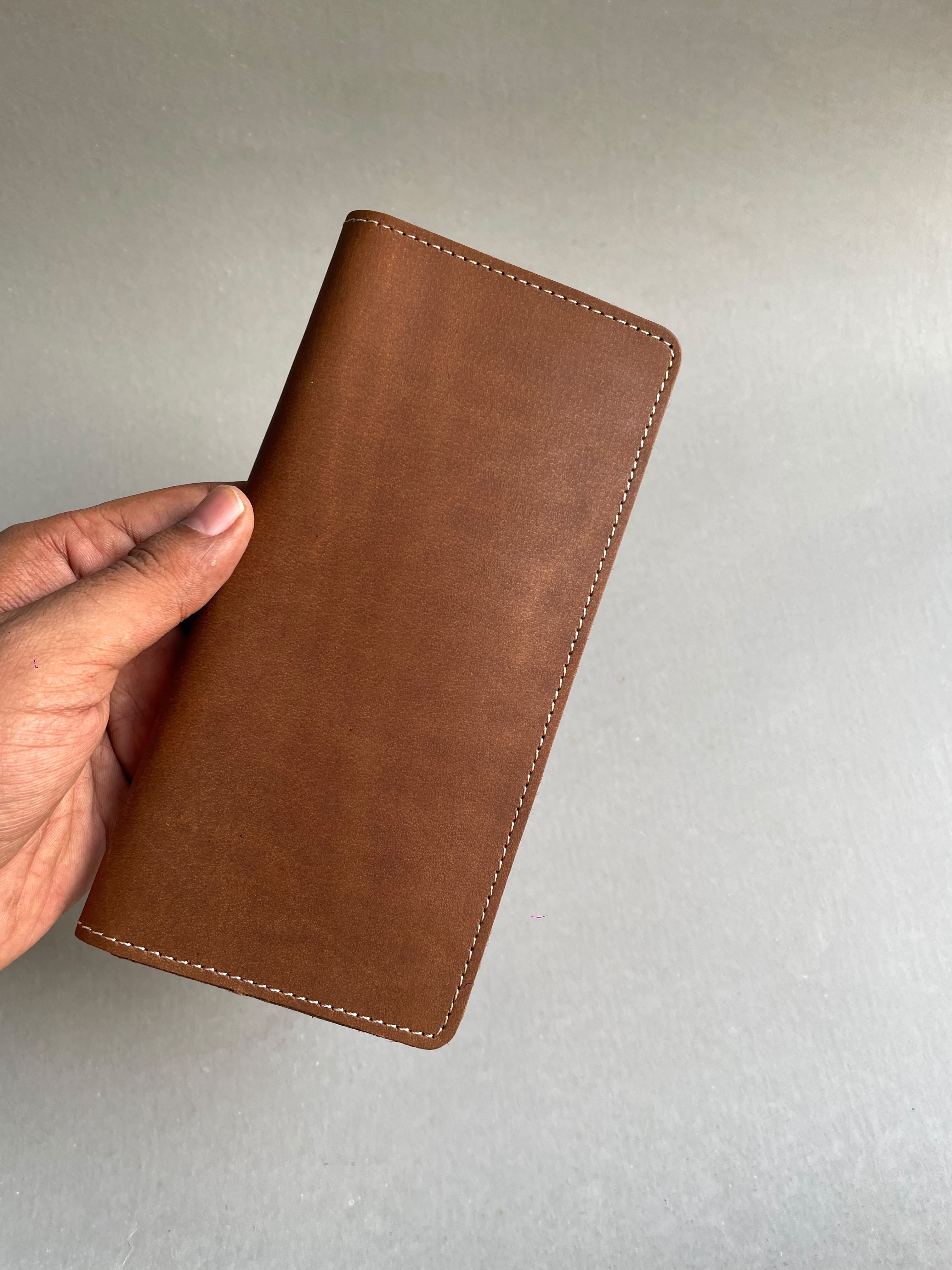 Crazy horse Long Wallet