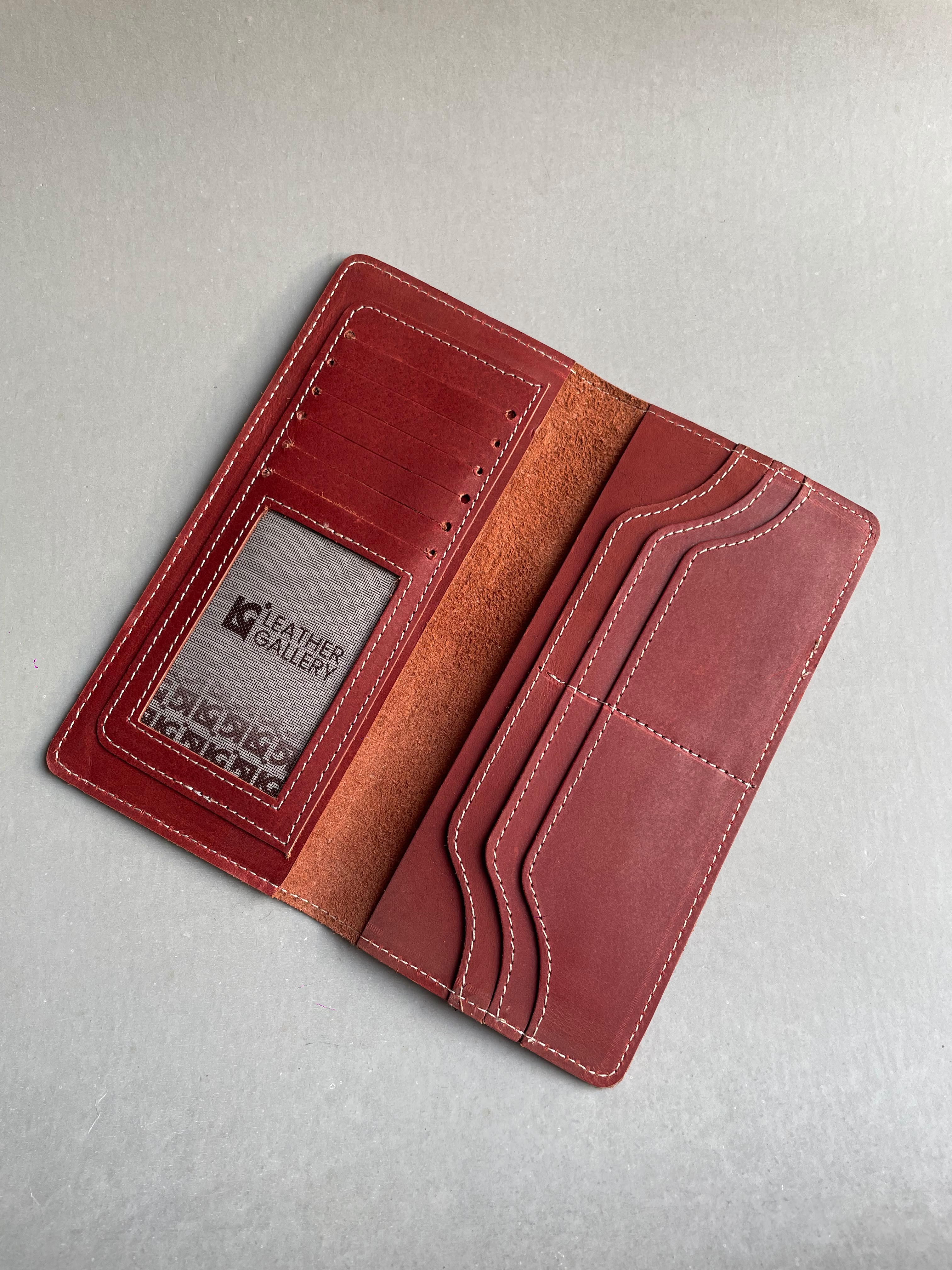 Crazy horse Long Wallet