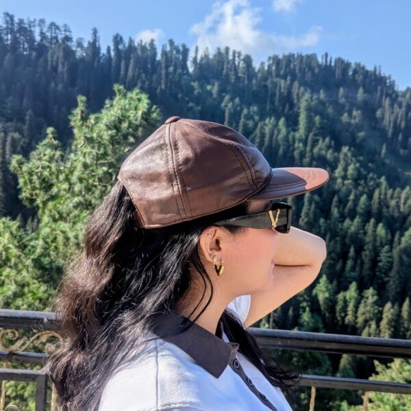 Leather Cap - Light Brown