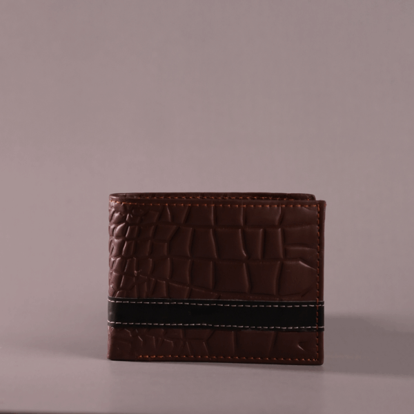 Crocodile Texture Wallet - Tan